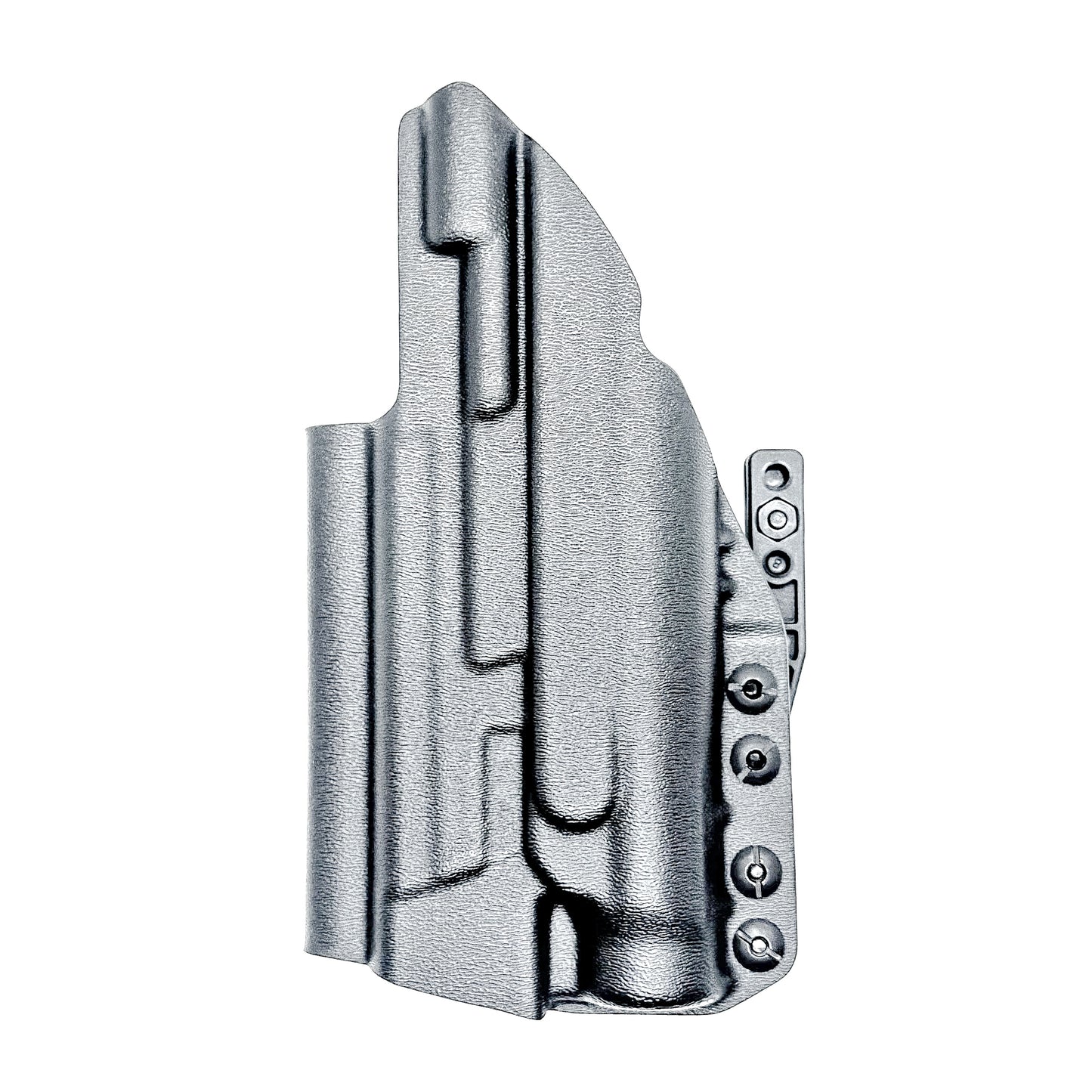 Smith & Wesson M&P 4 & 4.6 10MM M2.0 & TLR-1 HL Inside Waistband Holster in black with a DCC Monoblock and a modwing.