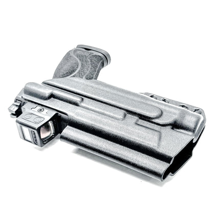 Smith & Wesson M&P 4 & 4.6 10MM M2.0 & TLR-1 HL Inside Waistband Holster in black with a DCC Monoblock and a modwing.