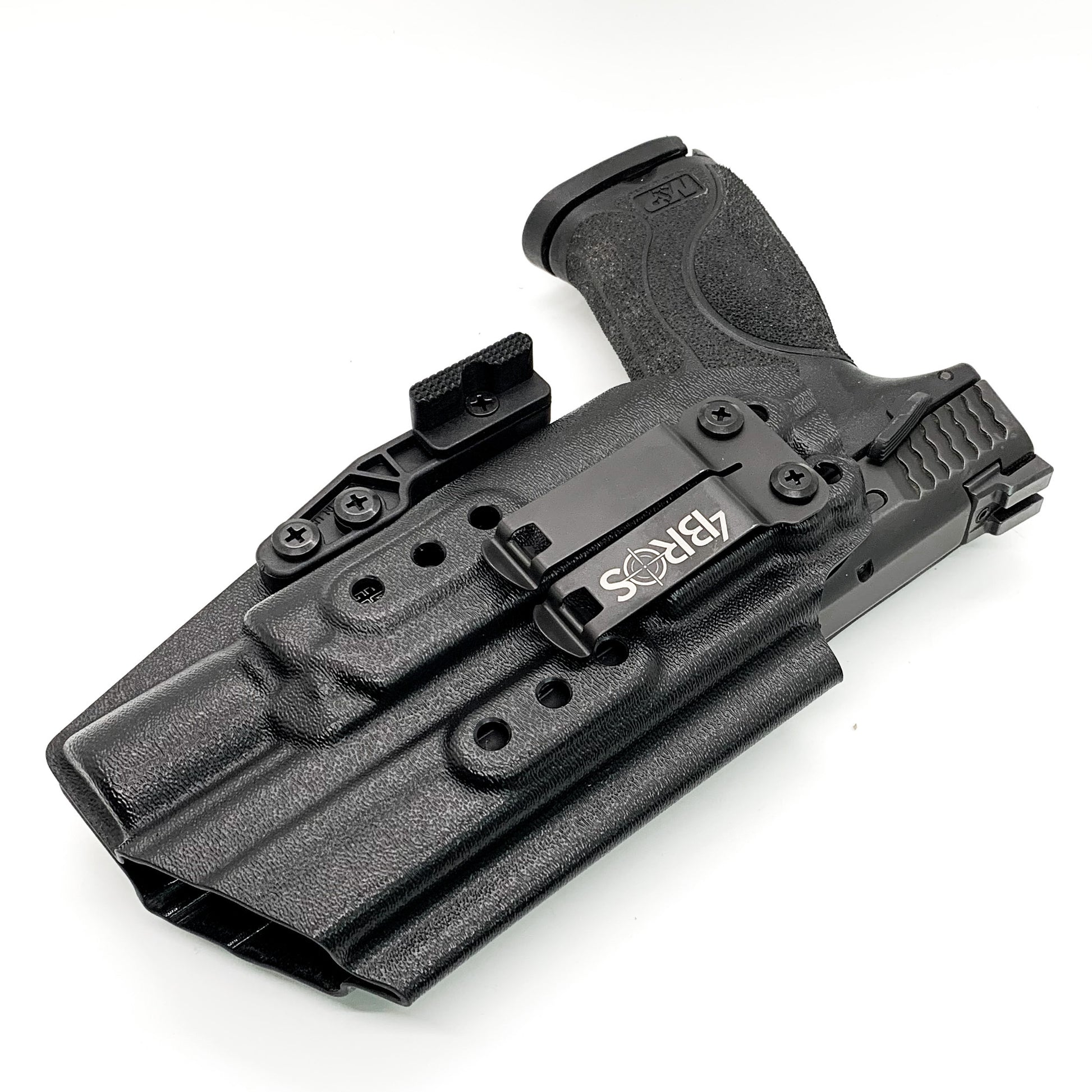 For the best IWB Holster for the Smith & Wesson M&P 10MM M2.0 4" or 4.6" with thumb safety & Surefire X300U-A or B, X-300T-A or B shop Four Brothers Holsters.