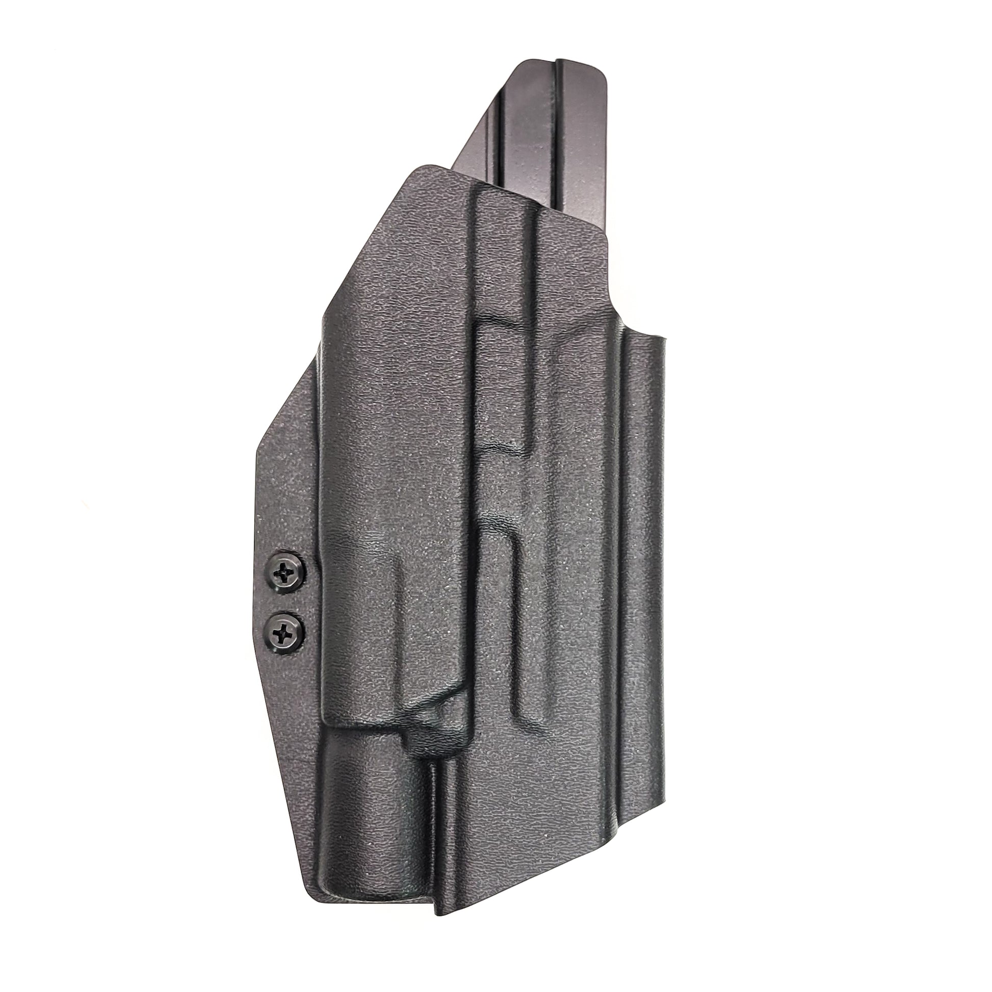 For the best OWB Holster for the Smith & Wesson M&P 10MM M2.0 4" or 4.6" pistol with thumb safety & Surefire X300U-A or B, X300T-A shop Four Brothers Holsters.