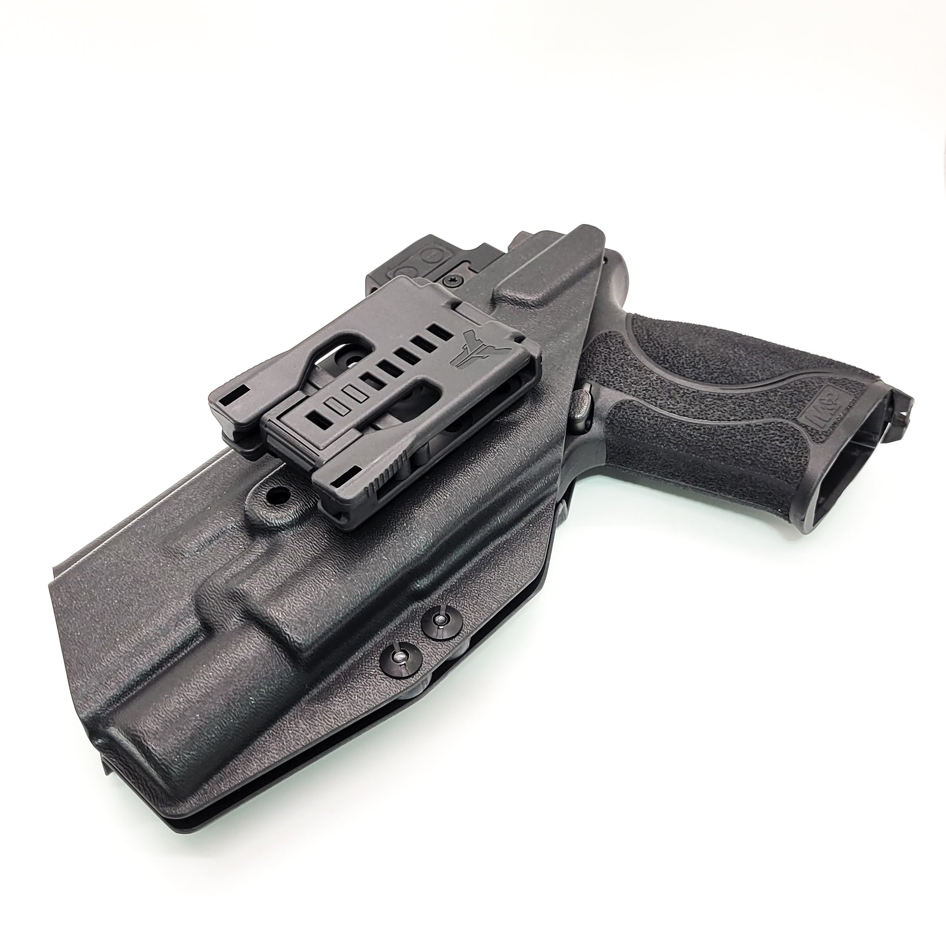 For the best OWB Holster for the Smith & Wesson M&P 10MM M2.0 4" or 4.6" pistol with thumb safety & Surefire X300U-A or B, X300T-A shop Four Brothers Holsters.