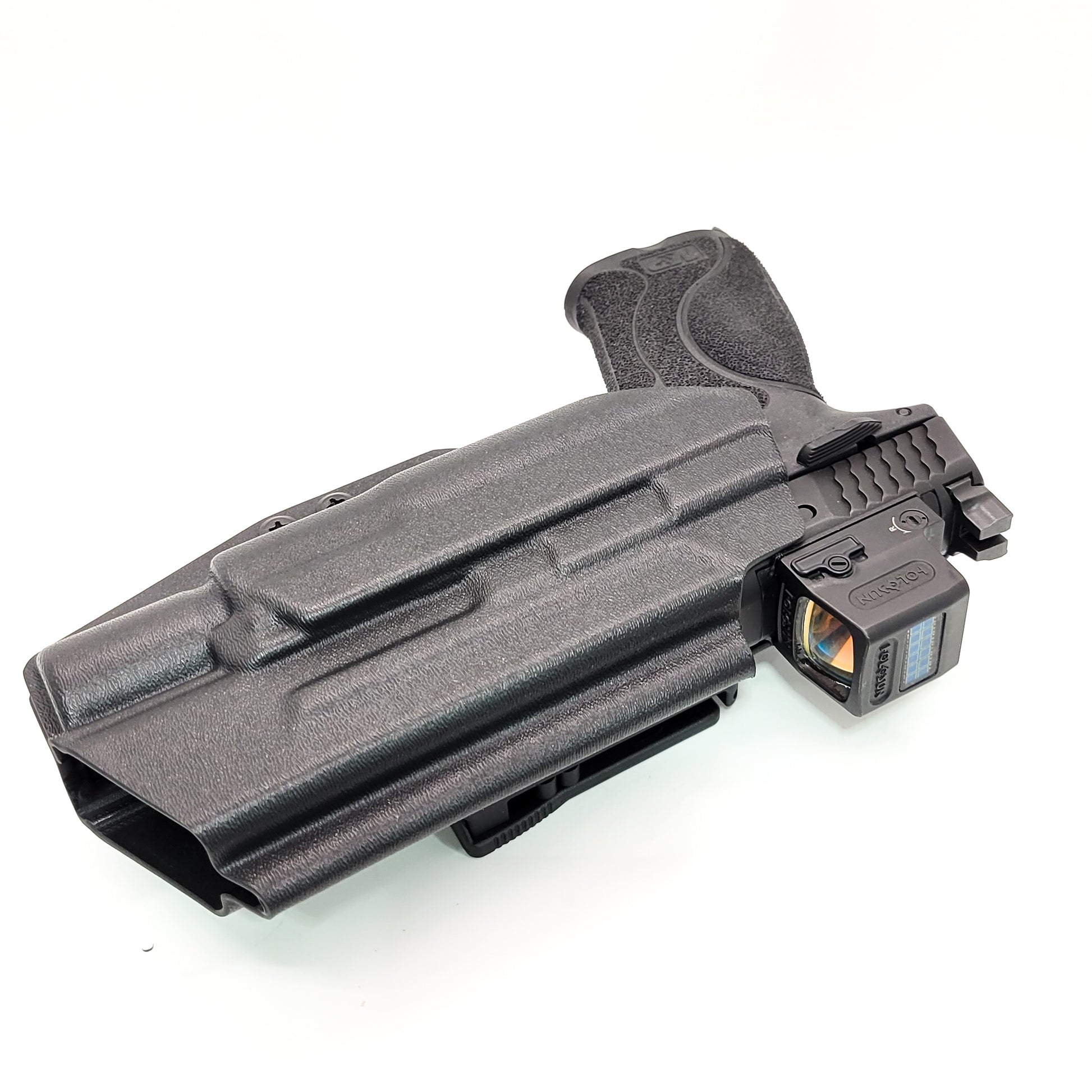 For the best OWB Holster for the Smith & Wesson M&P 10MM M2.0 4" or 4.6" pistol with thumb safety & Surefire X300U-A or B, X300T-A shop Four Brothers Holsters.