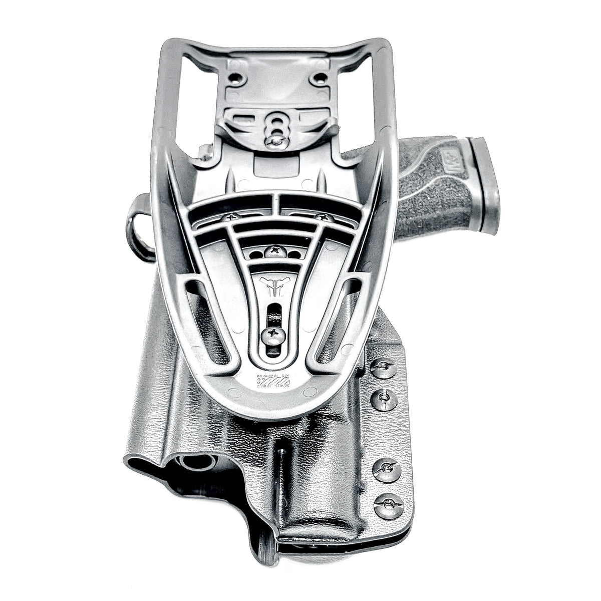 For the best OWB Smith & Wesson M&P 10MM M2.0 4" with thumb safety & Surefire X300U & X300T Duty & Competition Holster, shop Four Brothers Holsters. Made in USA.