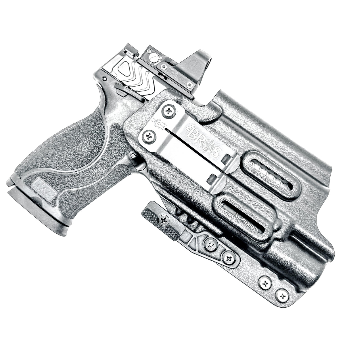 For the best IWB Holster for the Smith & Wesson M&P 10MM M2.0 4" with thumb safety & Surefire X300U-A or B, X-300T-A or B shop 4BROS Holsters. Made in USA.