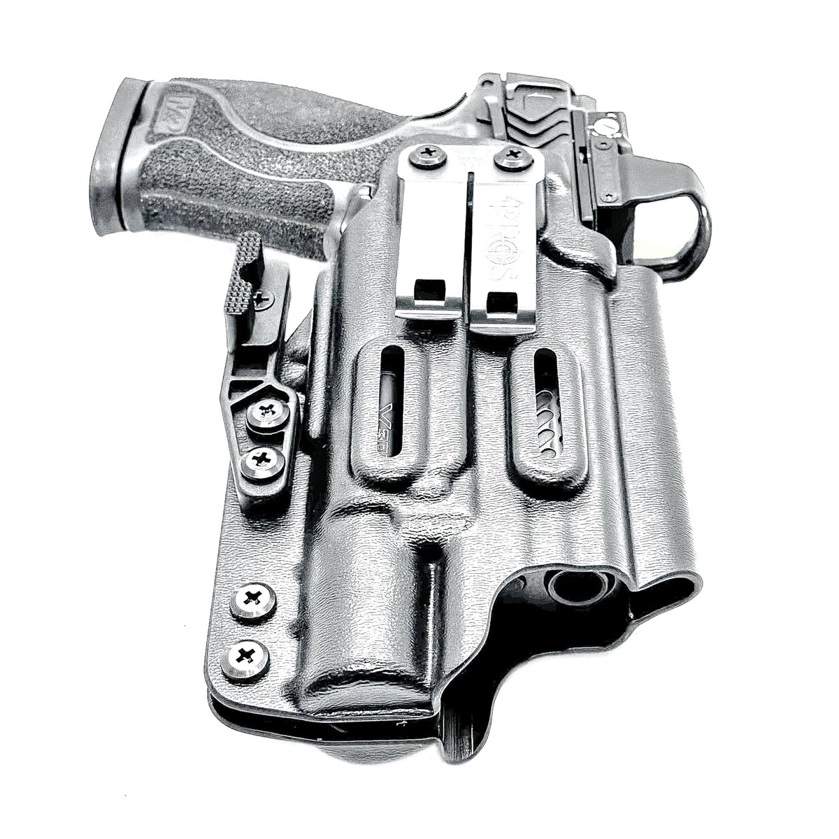 For the best IWB Holster for the Smith & Wesson M&P 10MM M2.0 4" with thumb safety & Surefire X300U-A or B, X-300T-A or B shop 4BROS Holsters. Made in USA.