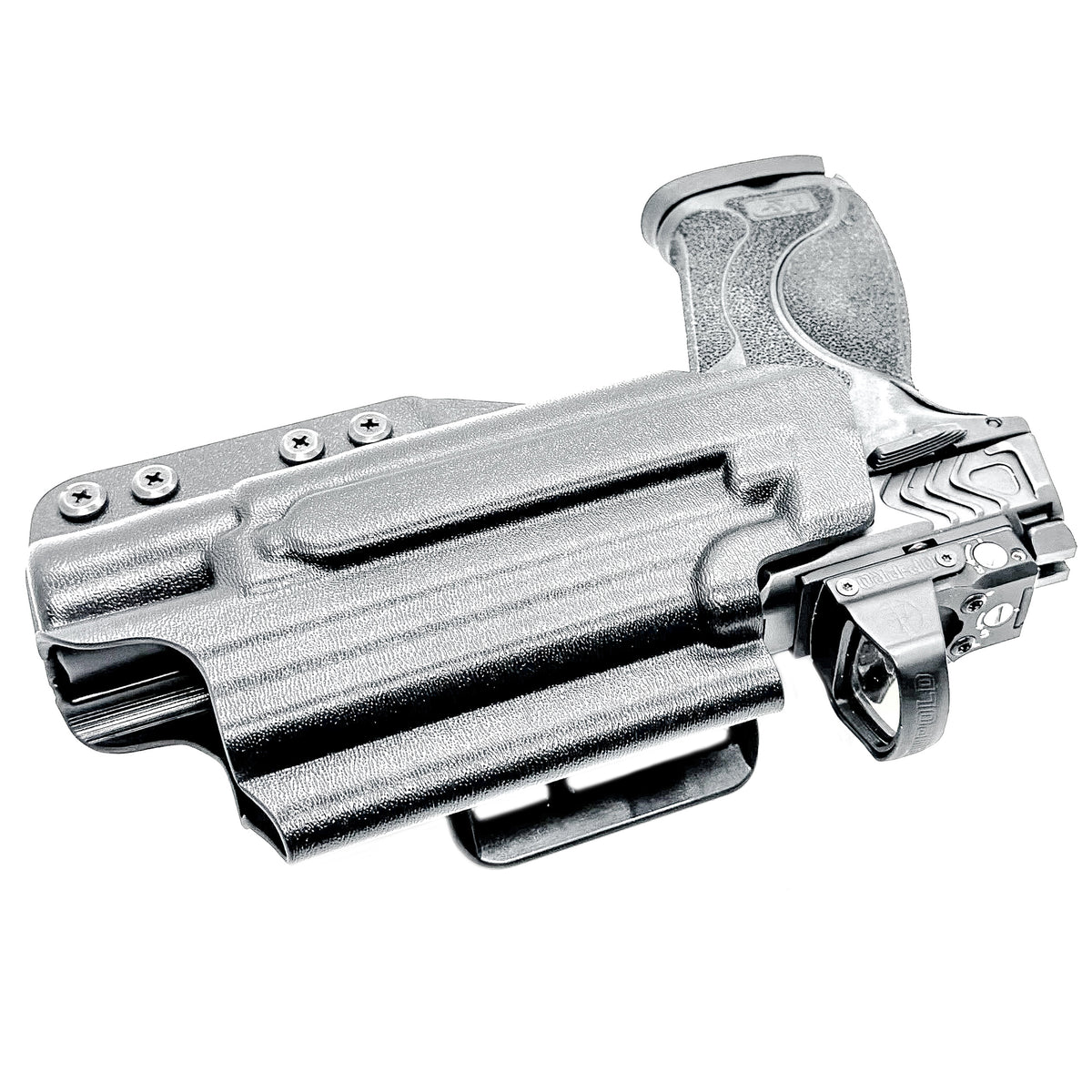 For the best OWB Holster for the Smith & Wesson M&P 10MM M2.0 4" pistol with thumb safety & Surefire X300U or X300T shop Four Brothers Holsters. Made in USA.