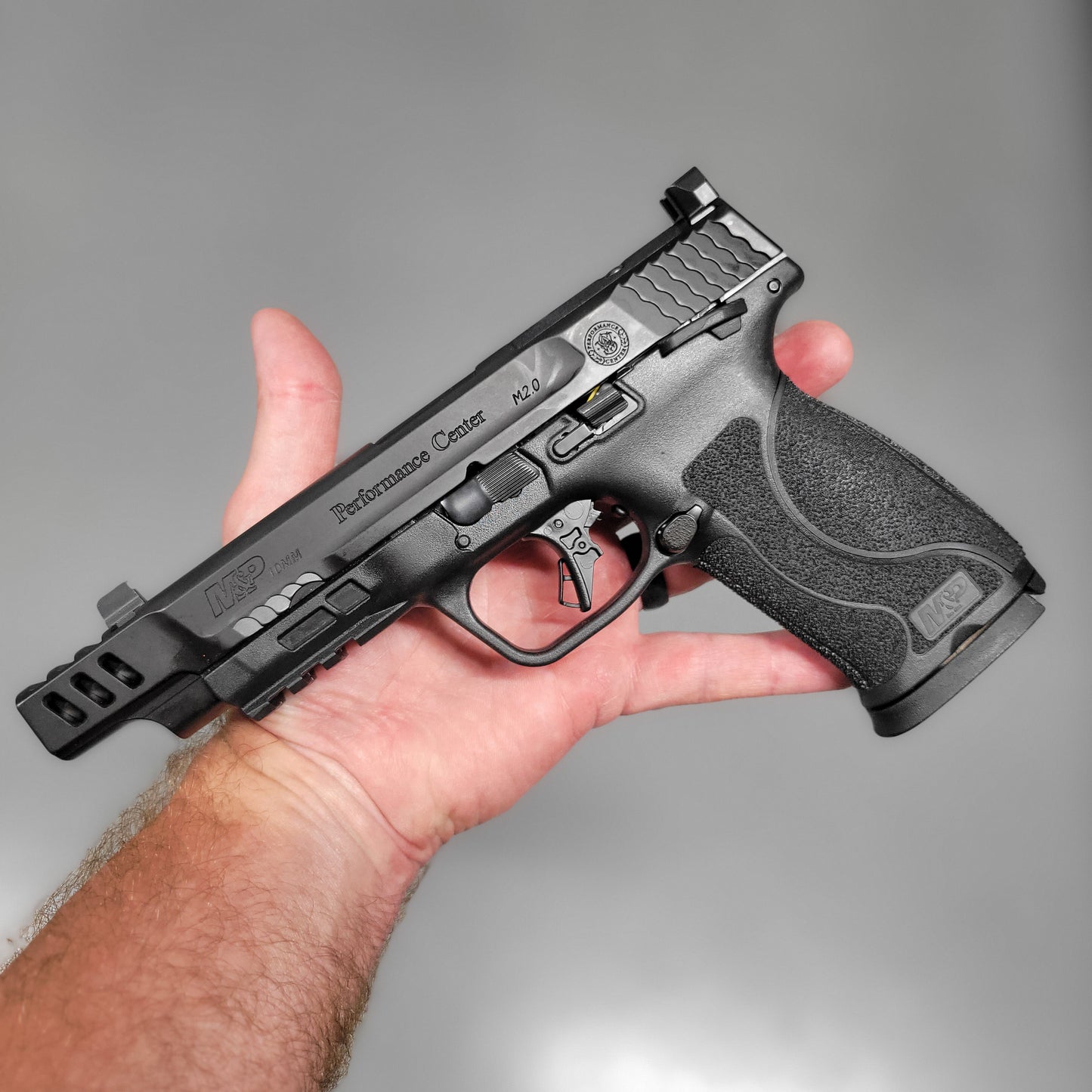 Holsters for the Smith and Wesson M&P 10MM 5.6" Performance Center M2.0 pistol can be purchased from Four Brothers Holsters.