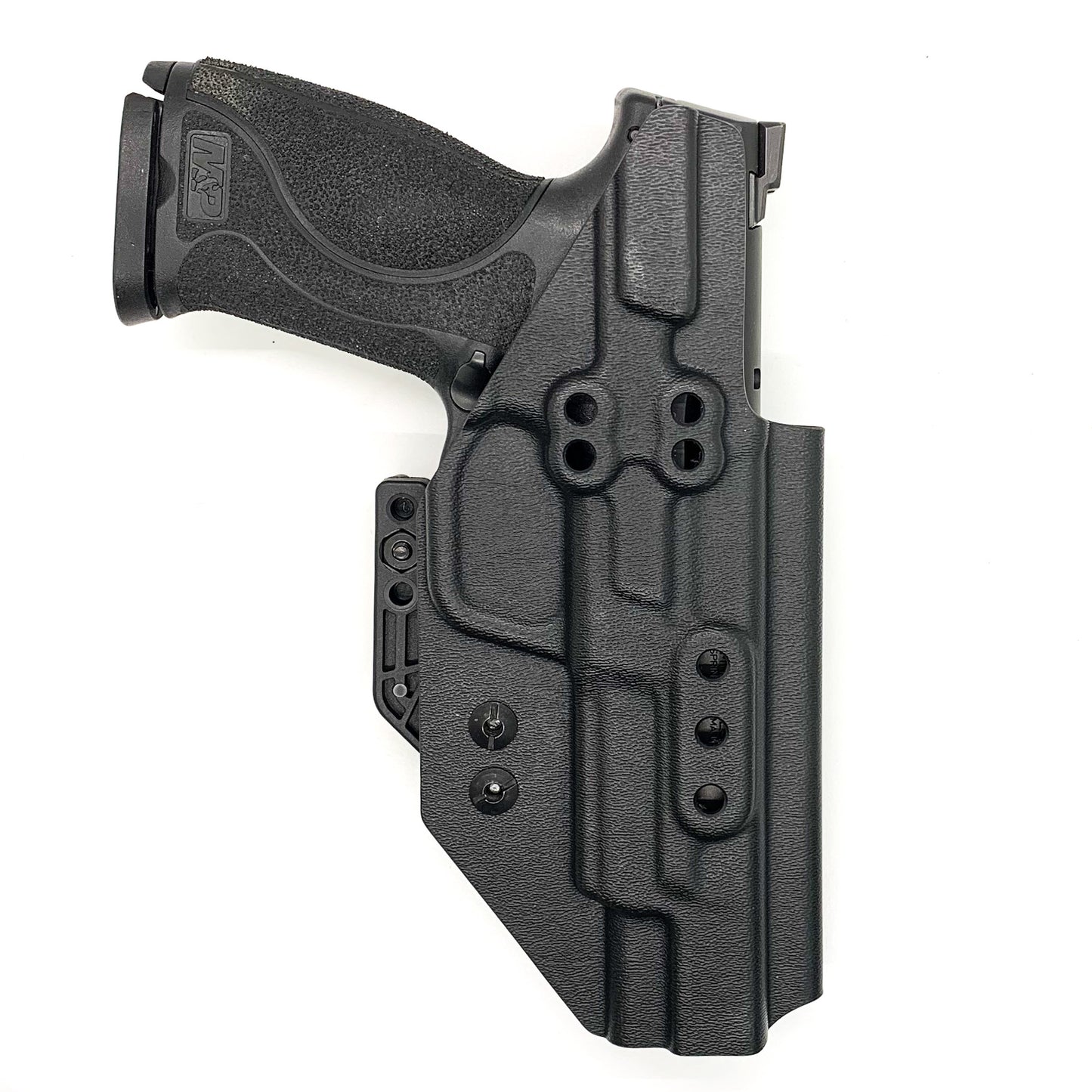For the Best IWB AIWB for the Smith and Wesson M&P 5.6" Performance Center 10MM M2.0 pistol with or without thumb safety, shop Four Brothers 4BROS Holsters.  
