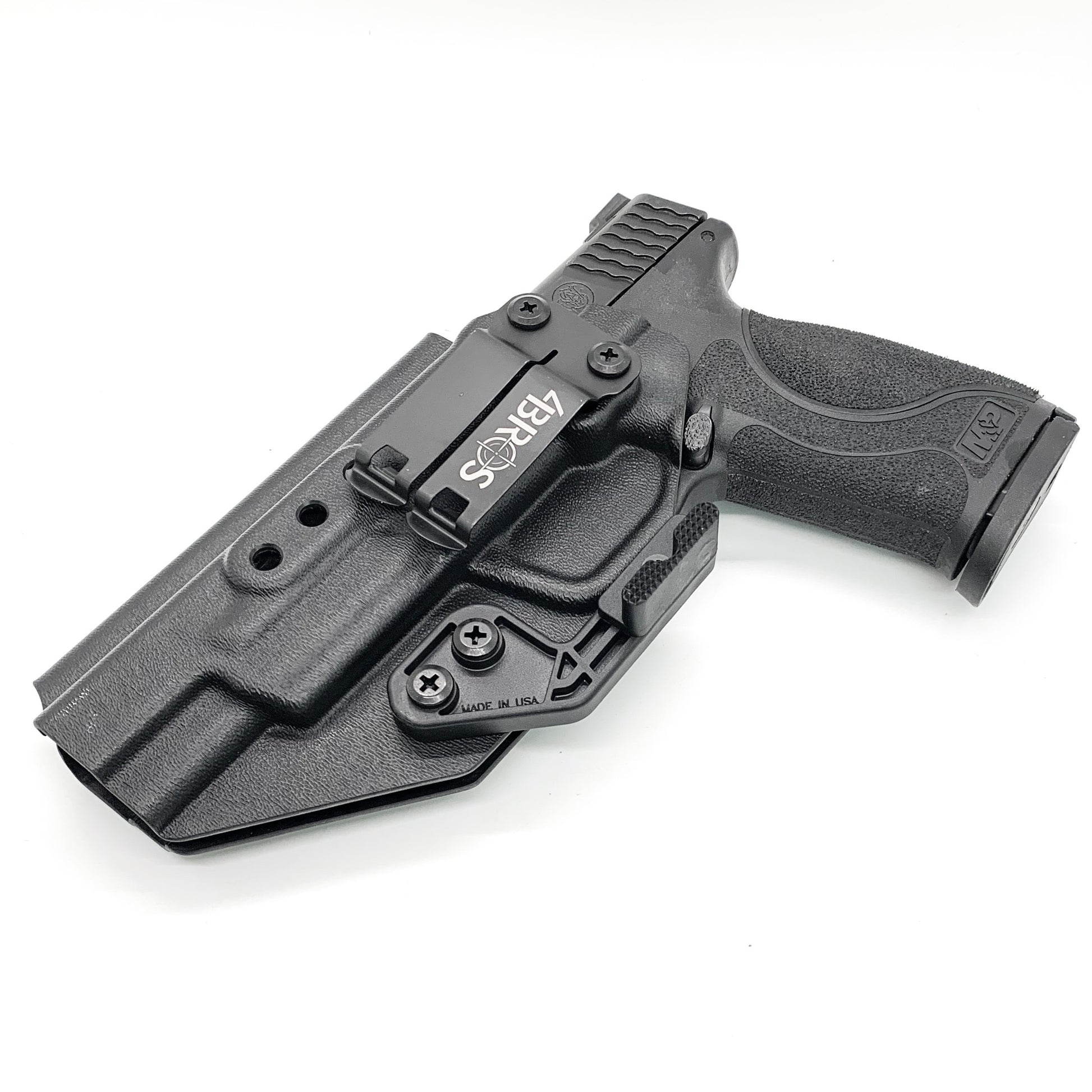 For the Best IWB AIWB for the Smith and Wesson M&P 5.6" Performance Center 10MM M2.0 pistol with or without thumb safety, shop Four Brothers 4BROS Holsters.  