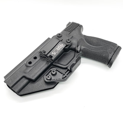 For the Best IWB AIWB for the Smith and Wesson M&P 5.6" Performance Center 10MM M2.0 pistol with or without thumb safety, shop Four Brothers 4BROS Holsters.  