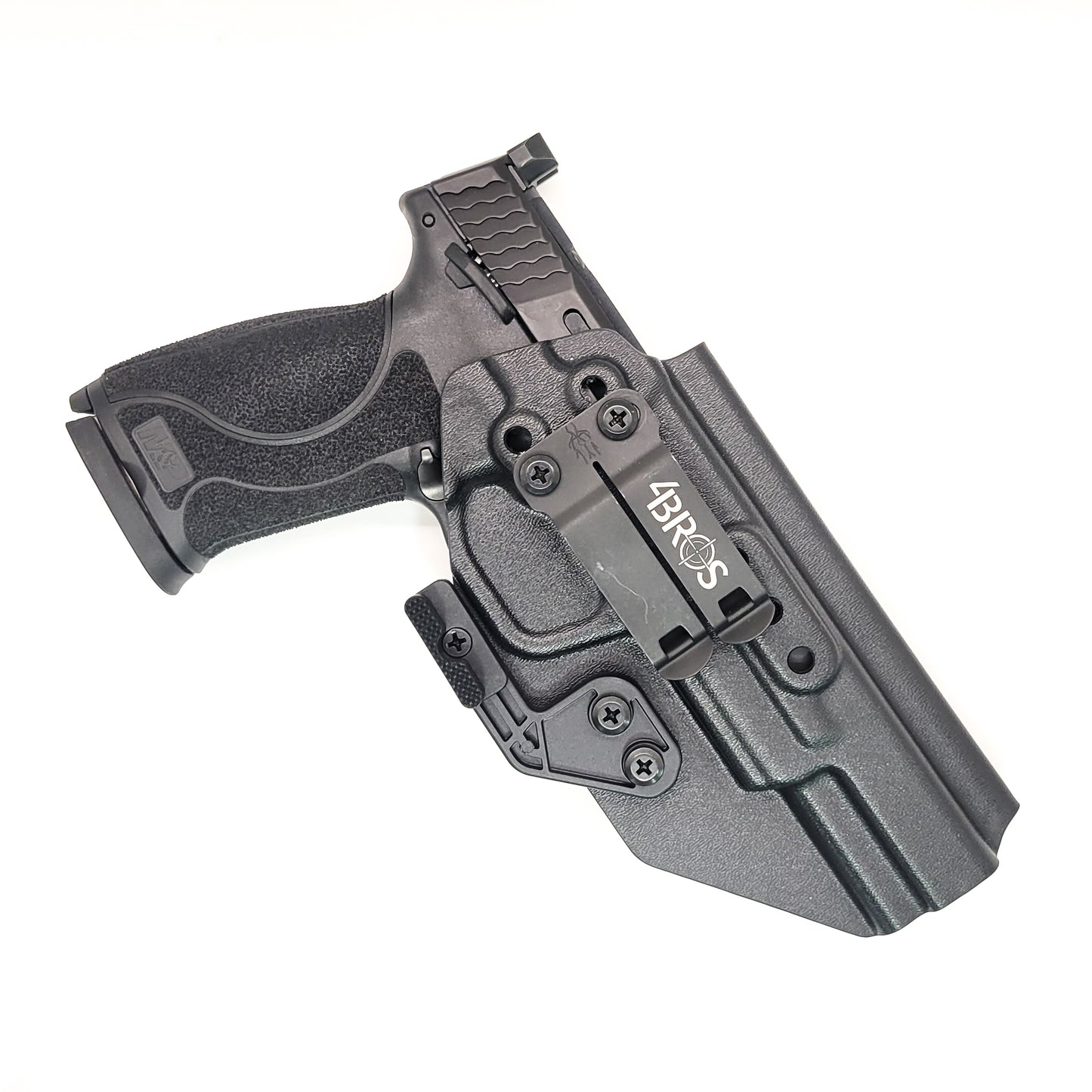 For the Best IWB AIWB for the Smith and Wesson M&P 5.6" Performance Center 10MM M2.0 pistol with or without thumb safety, shop Four Brothers 4BROS Holsters.  