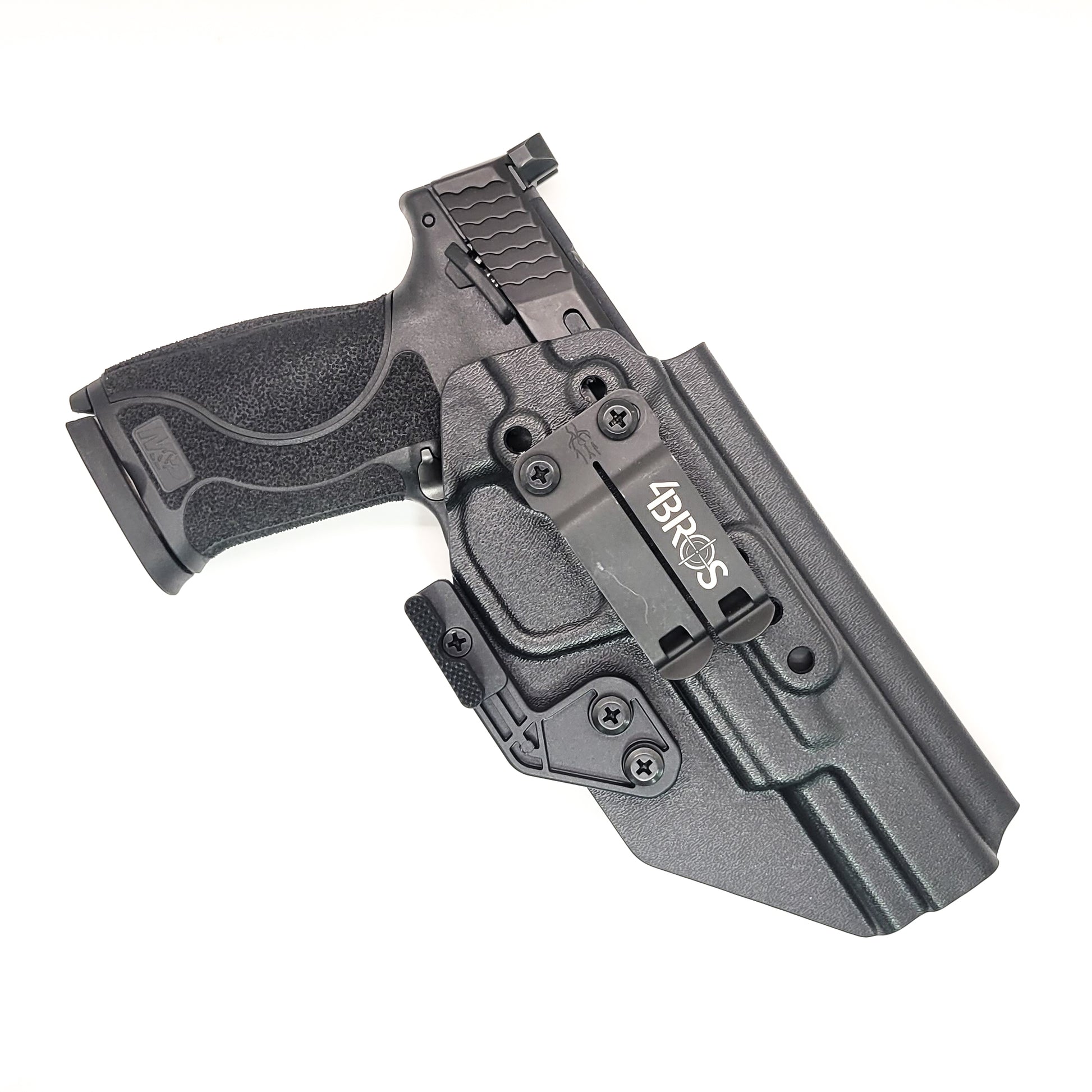 For the Best IWB AIWB for the Smith and Wesson M&P 5.6" Performance Center 10MM M2.0 pistol with or without thumb safety, shop Four Brothers 4BROS Holsters.  