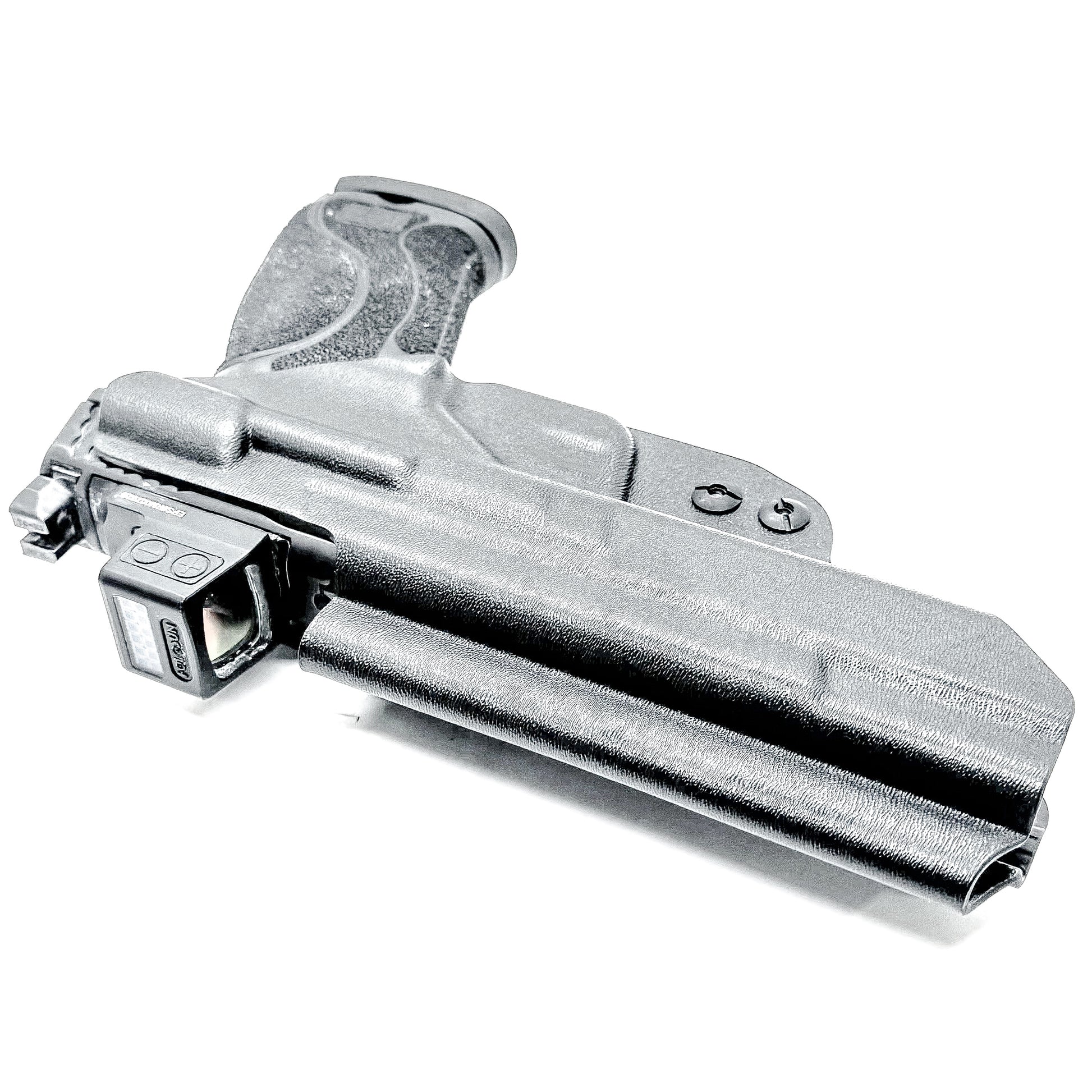 Black Smith & Wesson M&P 5.6 10MM M2.0 Inside Waistband Holster with DCC Monoblock and a Modwing