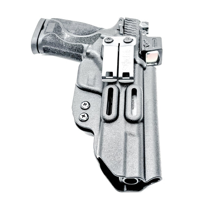 Black Smith & Wesson M&P 5.6 10MM M2.0 Inside Waistband Holster with DCC Monoblock and a Modwing