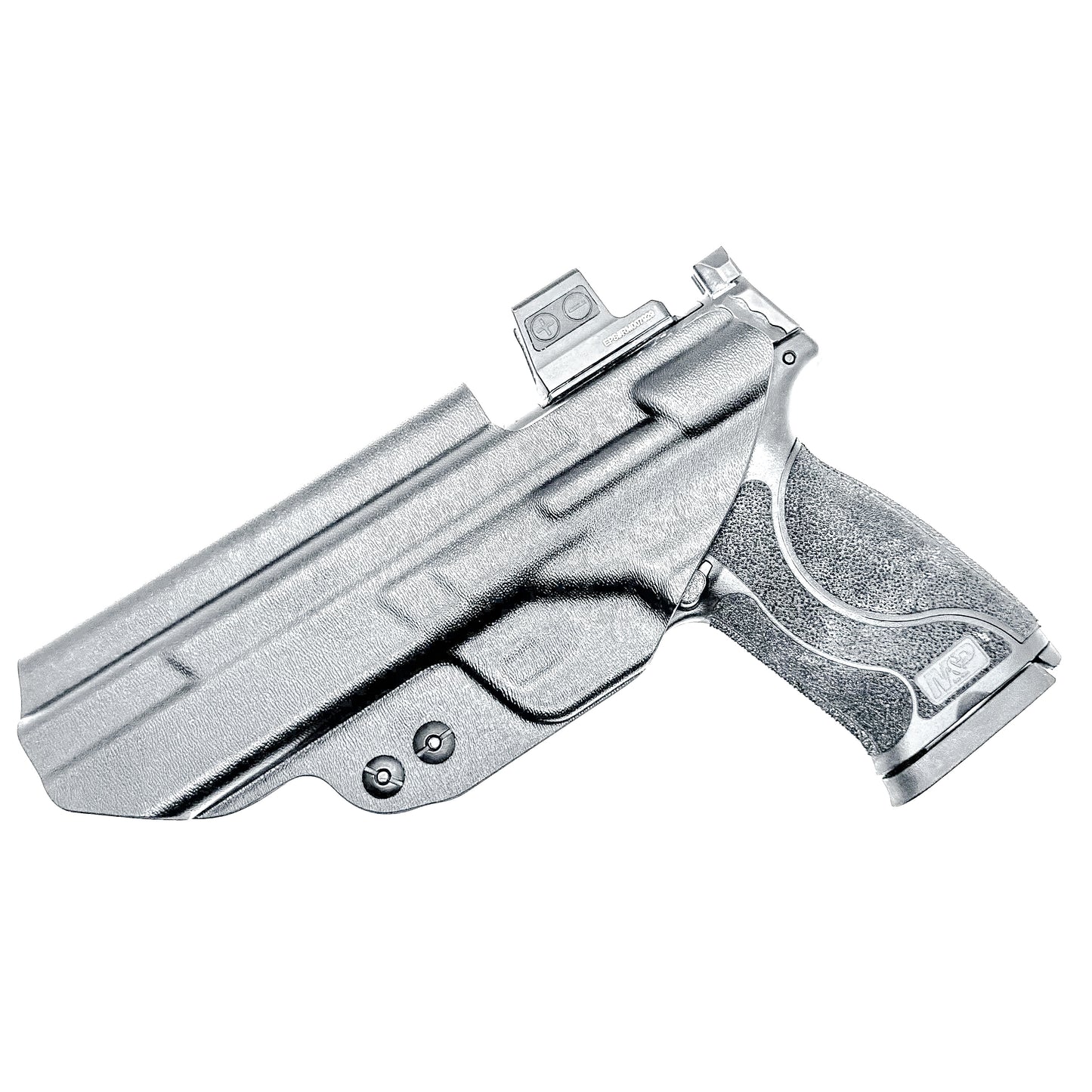 Black Smith & Wesson M&P 5.6 10MM M2.0 Inside Waistband Holster with DCC Monoblock and a Modwing