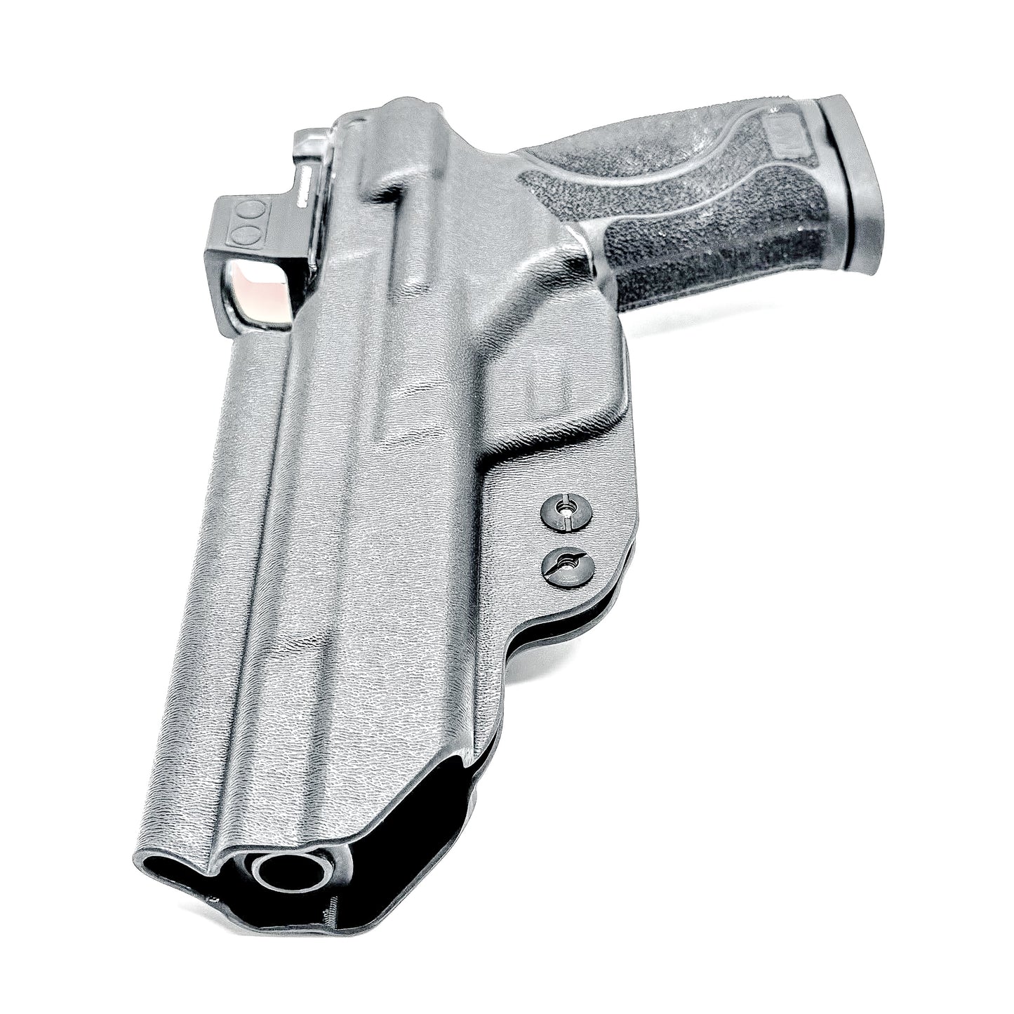 Black Smith & Wesson M&P 5.6 10MM M2.0 Inside Waistband Holster with DCC Monoblock and a Modwing