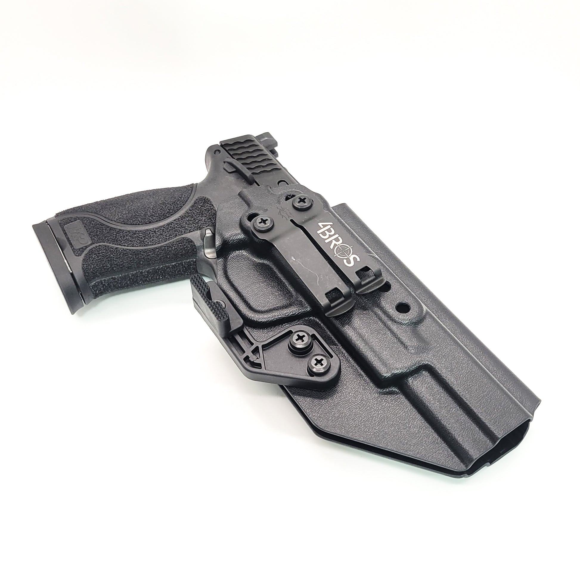 For the Best IWB AIWB for the Smith and Wesson M&P 5.6" Performance Center 10MM M2.0 pistol with or without thumb safety, shop Four Brothers 4BROS Holsters.  