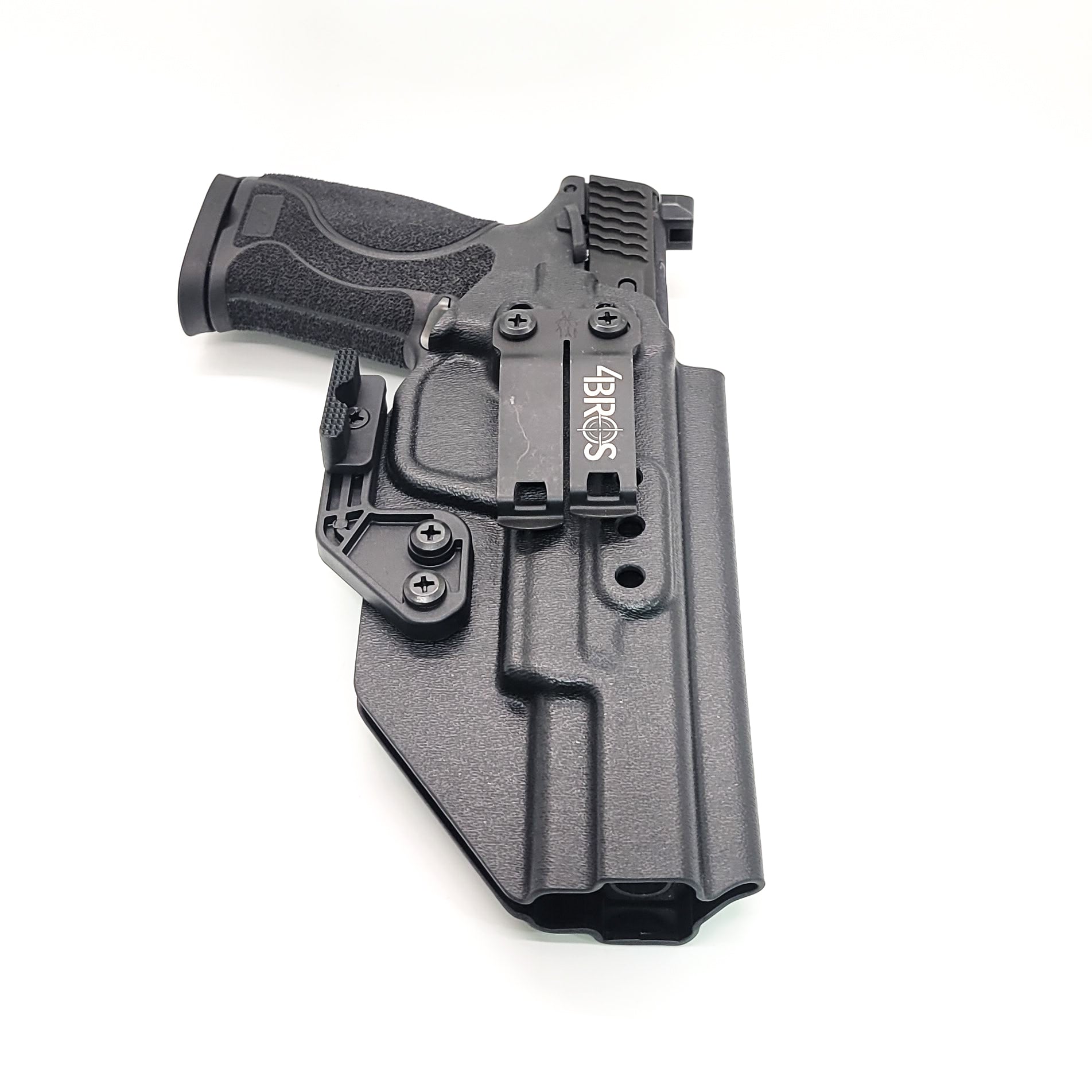 For the Best IWB AIWB for the Smith and Wesson M&P 5.6" Performance Center 10MM M2.0 pistol with or without thumb safety, shop Four Brothers 4BROS Holsters.  