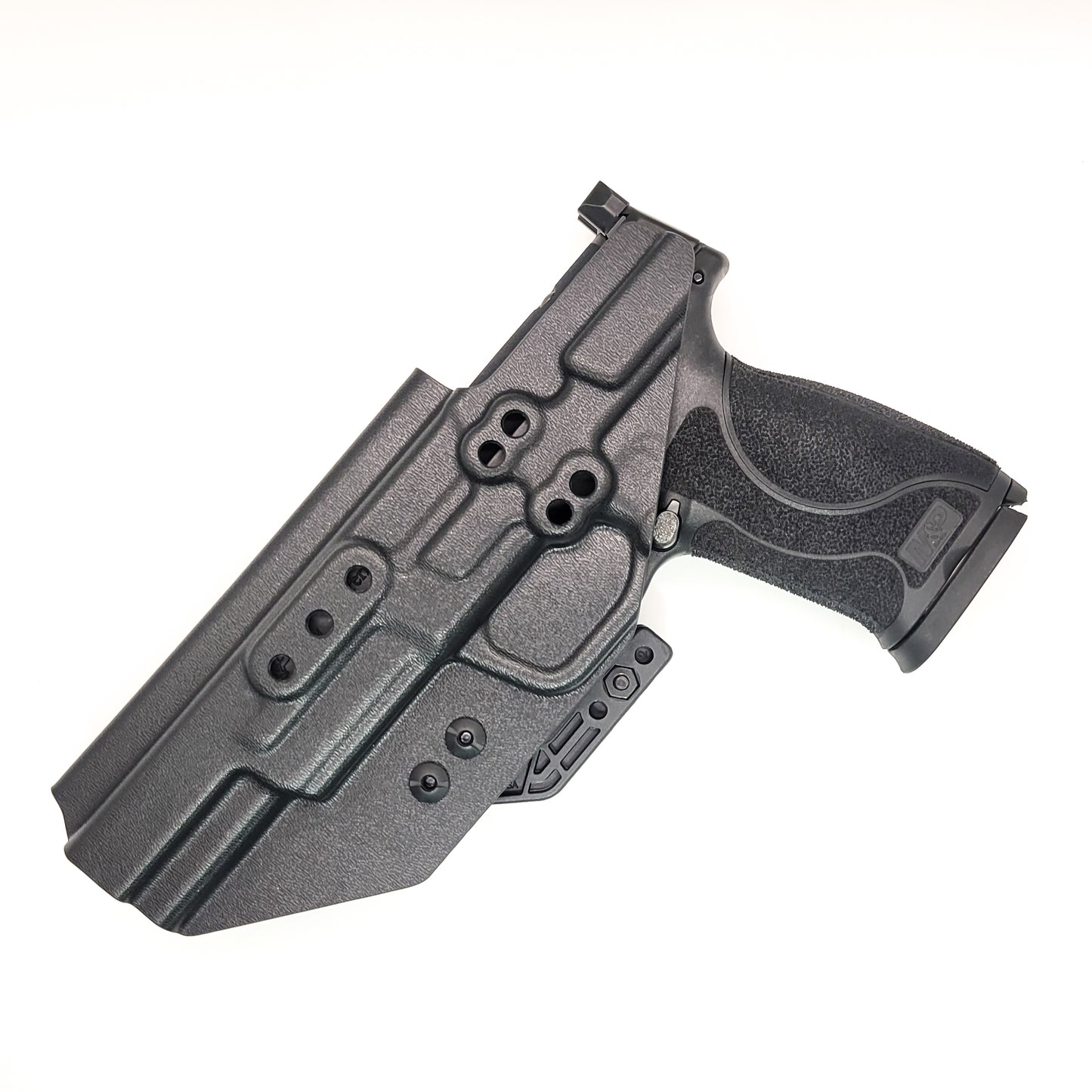 For the Best IWB AIWB for the Smith and Wesson M&P 5.6" Performance Center 10MM M2.0 pistol with or without thumb safety, shop Four Brothers 4BROS Holsters.  