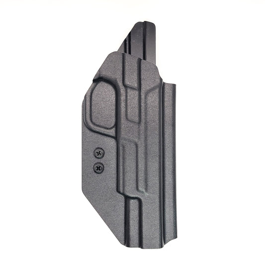 For the best OWB Holster designed for the S&W M&P 5.6" Performance Center, 4.6" & 4" 10MM M2.0 pistol with or without thumb safety, shop Four Brothers Holsters.