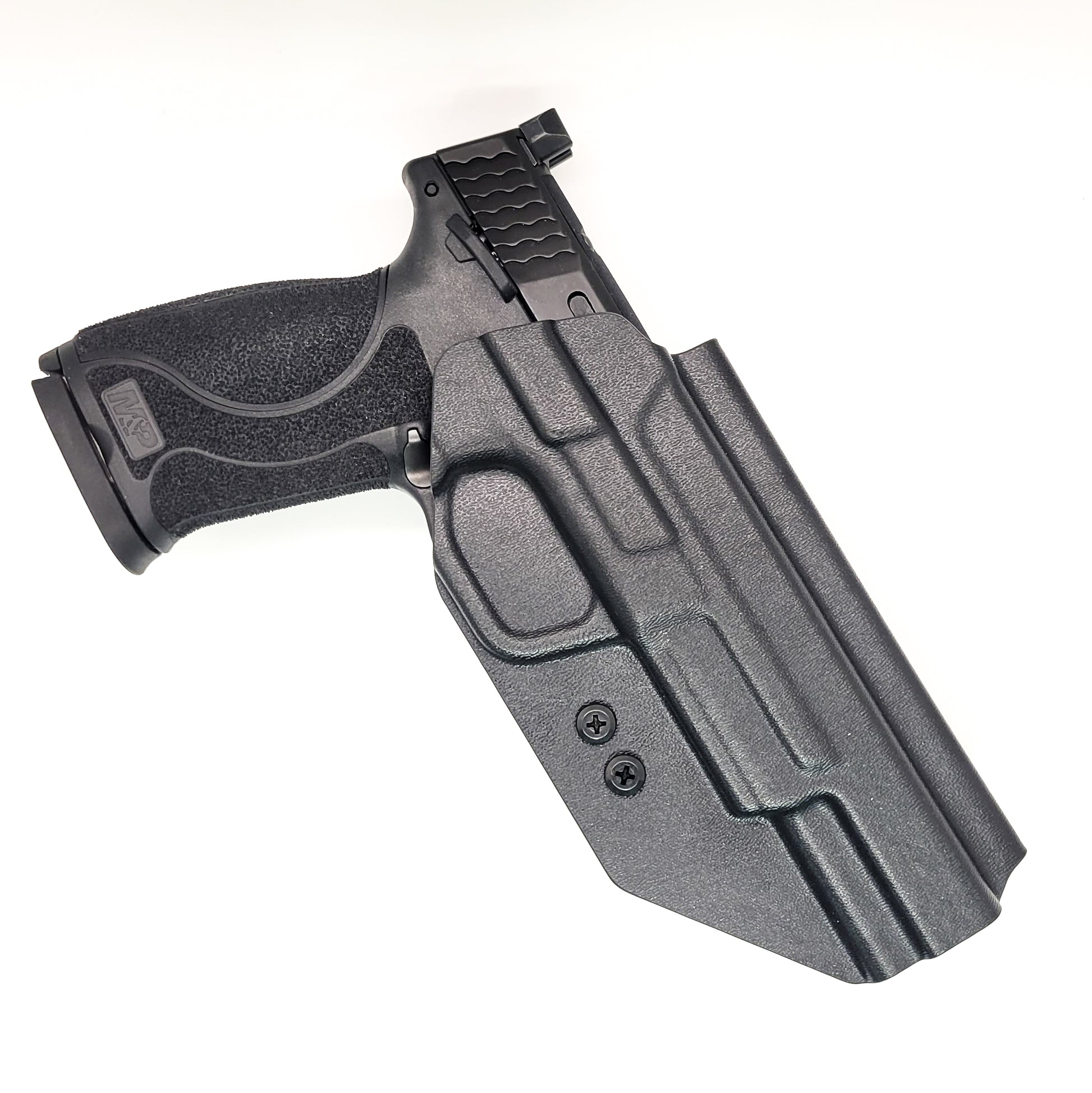 For the best OWB Holster designed for the S&W M&P 5.6" Performance Center, 4.6" & 4" 10MM M2.0 pistol with or without thumb safety, shop Four Brothers Holsters.