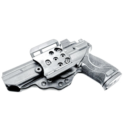 Black Smith & Wesson M&P 5.6" 10MM M2.0 Outside Waistband OWB Holster with 4BROS 1.5" Belt Slide.