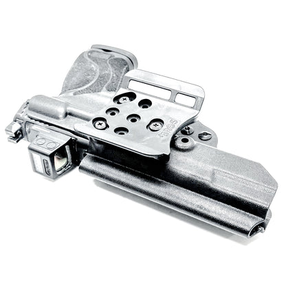 Black Smith & Wesson M&P 5.6" 10MM M2.0 Outside Waistband OWB Holster with 4BROS 1.5" Belt Slide.