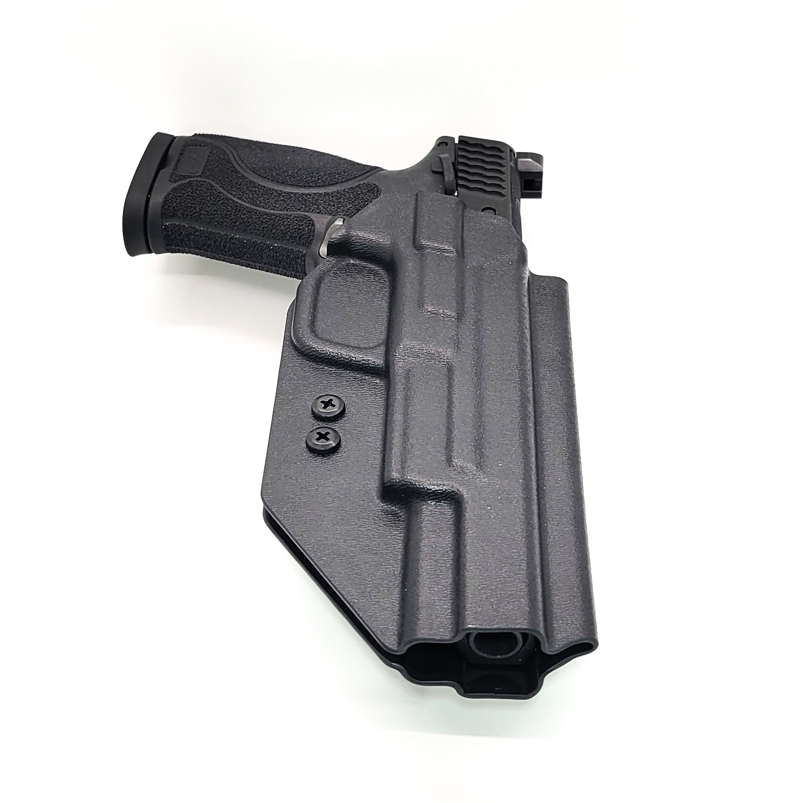 For the best OWB Holster designed for the S&W M&P 5.6" Performance Center, 4.6" & 4" 10MM M2.0 pistol with or without thumb safety, shop Four Brothers Holsters.