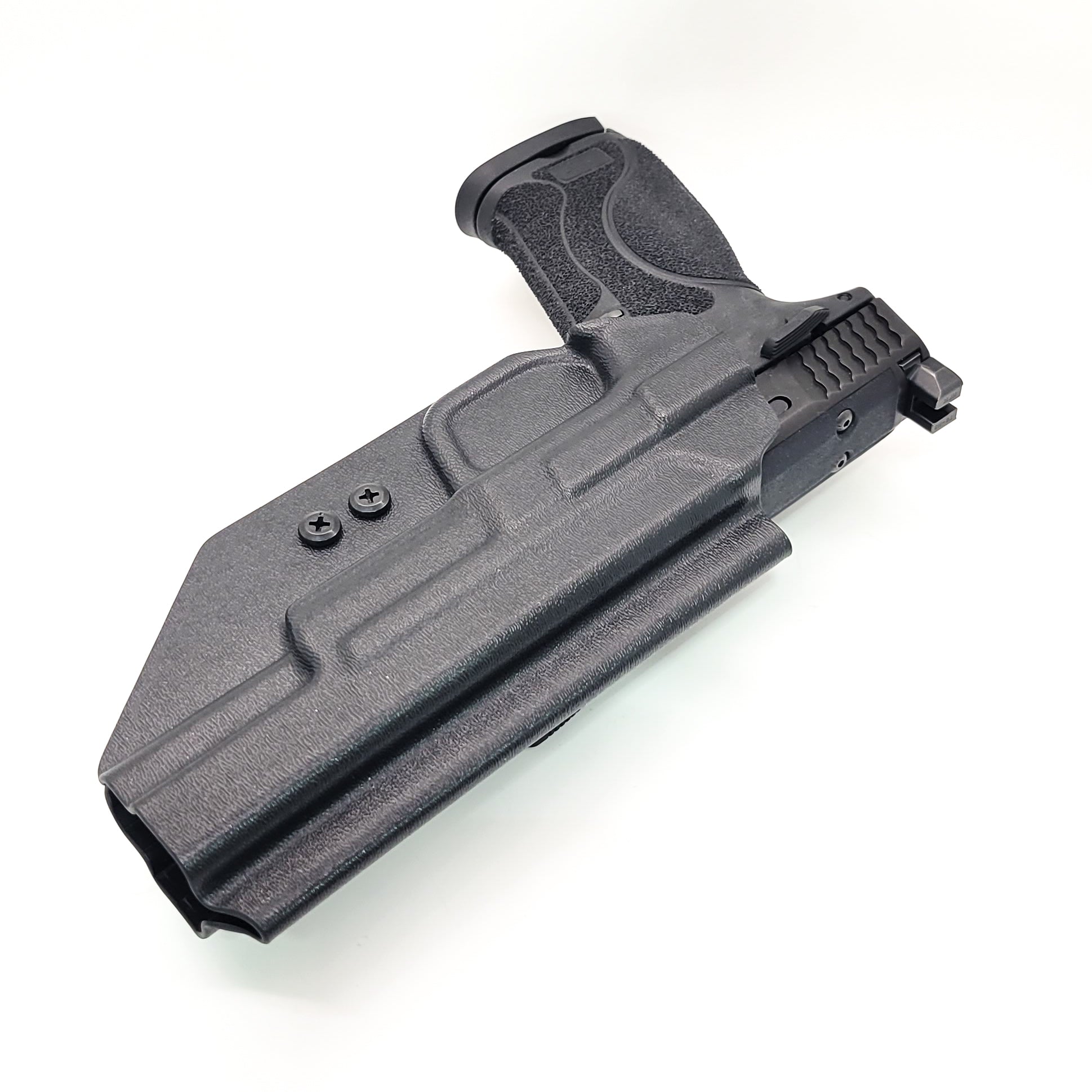 For the best OWB Holster designed for the S&W M&P 5.6" Performance Center, 4.6" & 4" 10MM M2.0 pistol with or without thumb safety, shop Four Brothers Holsters.