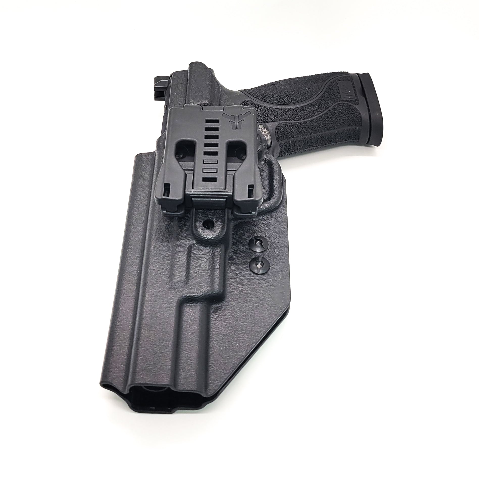 For the best OWB Holster designed for the S&W M&P 5.6" Performance Center, 4.6" & 4" 10MM M2.0 pistol with or without thumb safety, shop Four Brothers Holsters.