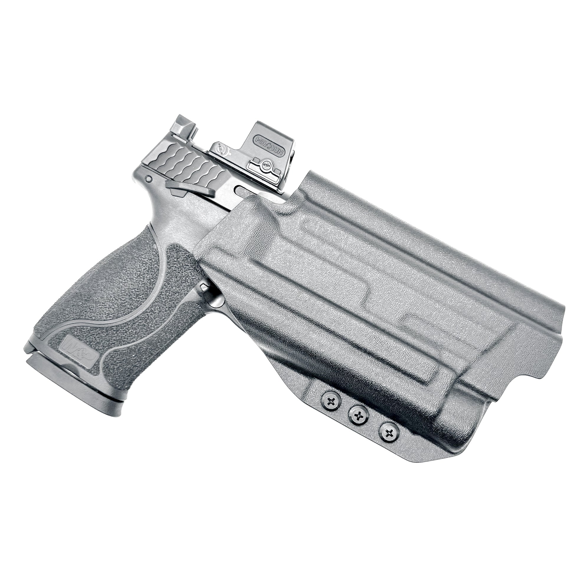 For the best Outside Waistband OWB holster for the Smith & Wesson 5.6 10MM Performance Center pistol & Streamlight TLR-1 HL-X shop Four Brothers Holsters. 