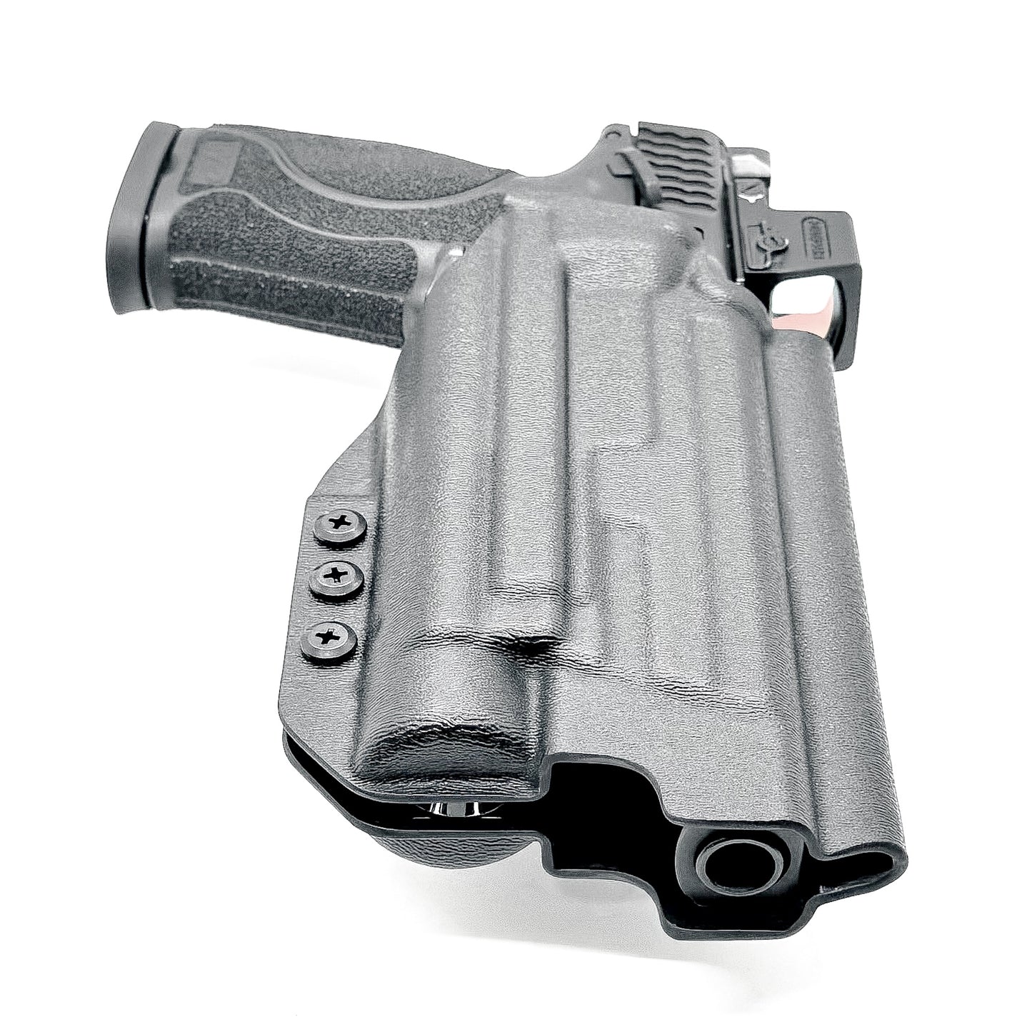 For the best Outside Waistband OWB holster for the Smith & Wesson 5.6 10MM Performance Center pistol & Streamlight TLR-1 HL-X shop Four Brothers Holsters. 