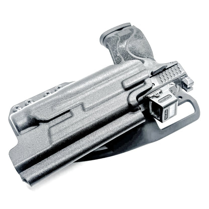 Black OWB S&W Performance Center M&P M2.0 5.6" 10MM with thumb safety & Streamlight TLR-1 HL Duty & Competition Holster