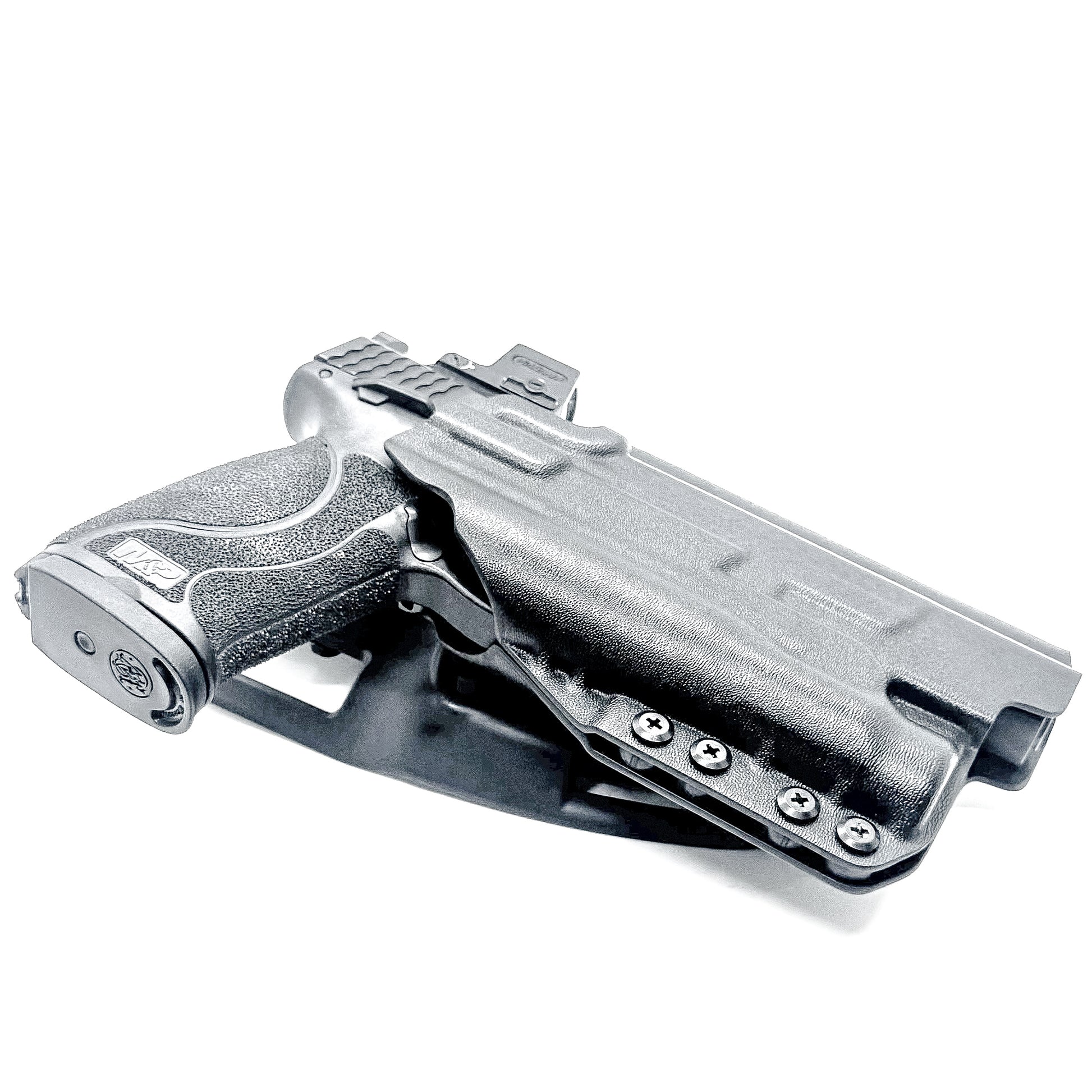 Black OWB S&W Performance Center M&P M2.0 5.6" 10MM with thumb safety & Streamlight TLR-1 HL Duty & Competition Holster