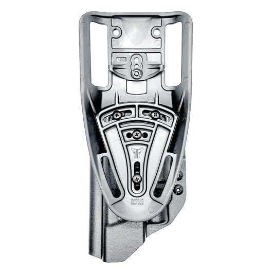 OWB Smith & Wesson M&P 5.6" 10MM pistol & Streamlight TLR-7 A, X & TLR-7 HL-X Duty & Competition Kydex Holster, in black with Duty Drop Attachment.