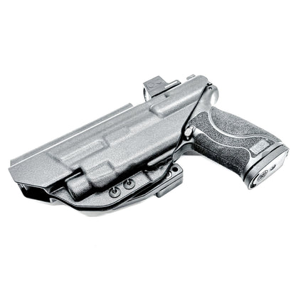 IWB Inside Waistband Holster for the Smith & Wesson M&P 5.6" M2.0 10MM pistol & Streamlight TLR-7 A, X & TLR-7 HL-X in black with a DCC Monoblock and a Modwing