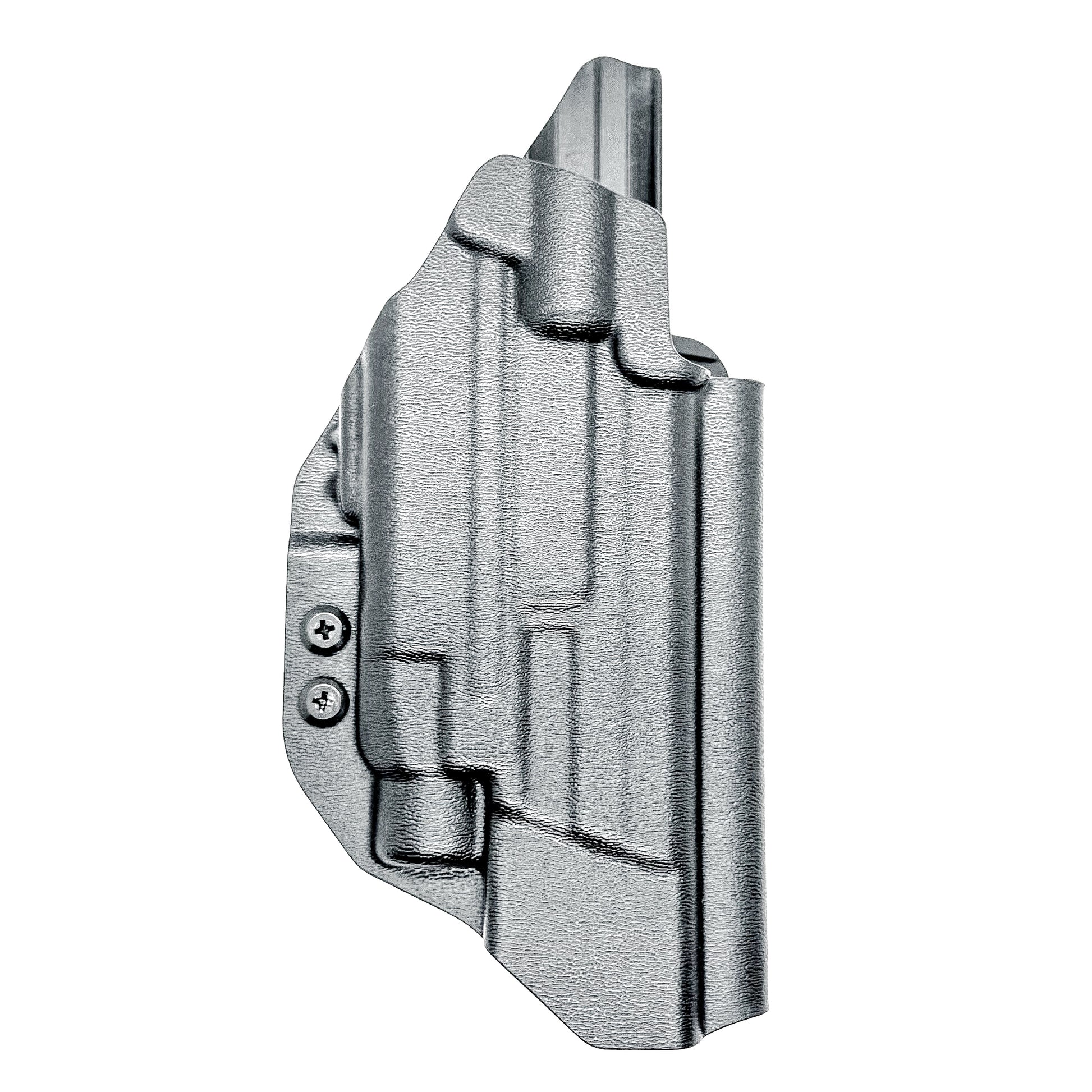 Black Outside Waistband OWB Holster for the Smith & Wesson M&P 5.6" 10MM pistol & Streamlight TLR-7 A, X & TLR-7 HL-X with 4Bros 1.5" Belt Slide.