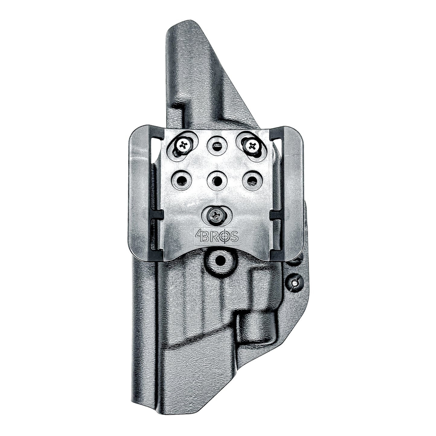 Black Outside Waistband OWB Holster for the Smith & Wesson M&P 5.6" 10MM pistol & Streamlight TLR-7 A, X & TLR-7 HL-X with 4BROS 1.5" Belt Slide.