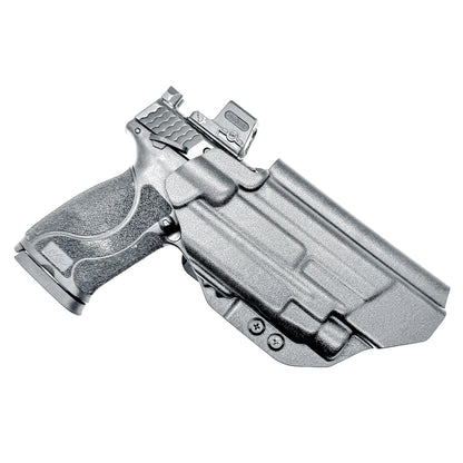 Black Outside Waistband OWB Holster for the Smith & Wesson M&P 5.6" 10MM pistol & Streamlight TLR-7 A, X & TLR-7 HL-X with 4BROS 1.5" Belt Slide.