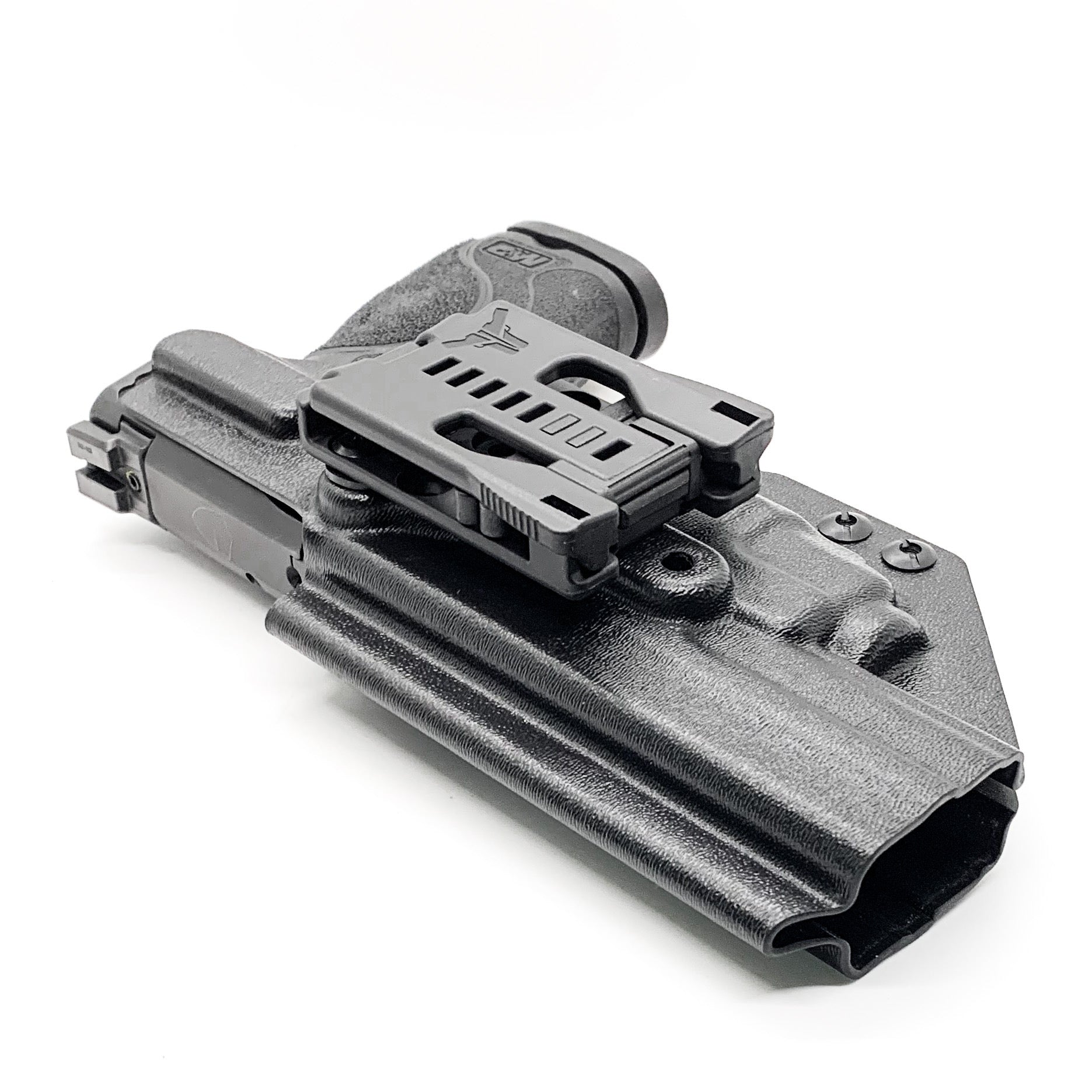 For the best Kydex Outside Waistband Holster for Smith & Wesson M&P 5.6" Performance Center 10MM M2.0 with thumb safety & TLR-8A shop Four Brothers Holsters.  