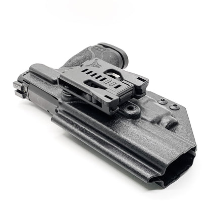 For the best Kydex Outside Waistband Holster for Smith & Wesson M&P 5.6" Performance Center 10MM M2.0 with thumb safety & TLR-8A shop Four Brothers Holsters.  