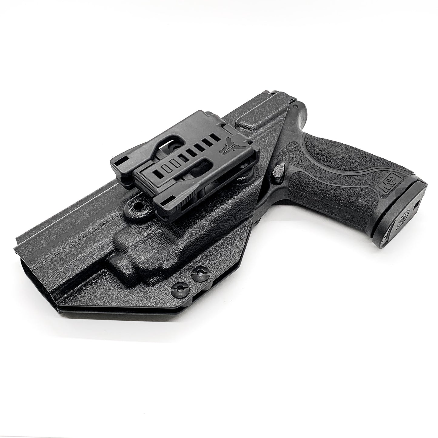 For the best Kydex Outside Waistband Holster for Smith & Wesson M&P 5.6" Performance Center 10MM M2.0 with thumb safety & TLR-8A shop Four Brothers Holsters.  