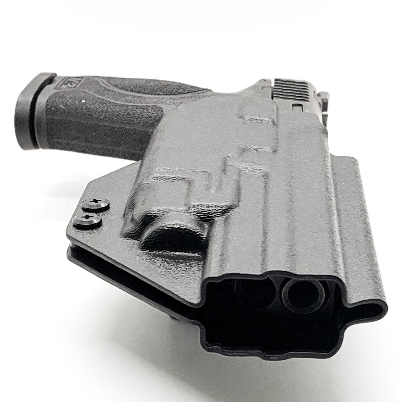 For the best Kydex Outside Waistband Holster for Smith & Wesson M&P 5.6" Performance Center 10MM M2.0 with thumb safety & TLR-8A shop Four Brothers Holsters.  