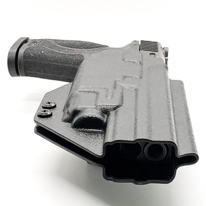 For the best Kydex Outside Waistband Holster for Smith & Wesson M&P 5.6" Performance Center 10MM M2.0 with thumb safety & TLR-8A shop Four Brothers Holsters.  