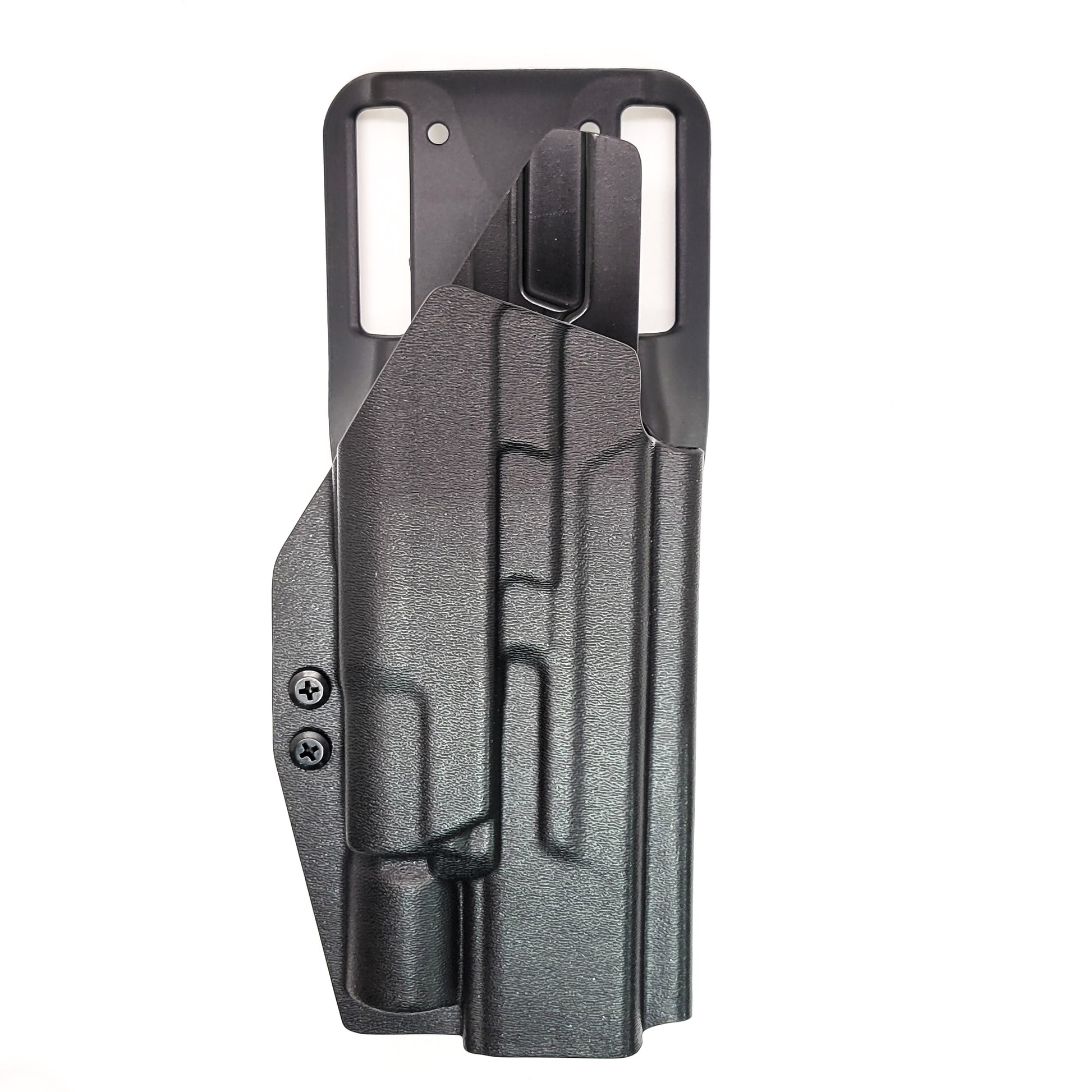 For the best OWB S&W Performance Center M&P 10MM M2.0 5.6" pistol & Surefire X300U-A or B, X300T-A or B Duty & Competition Holster shop Four Brothers Holsters. 