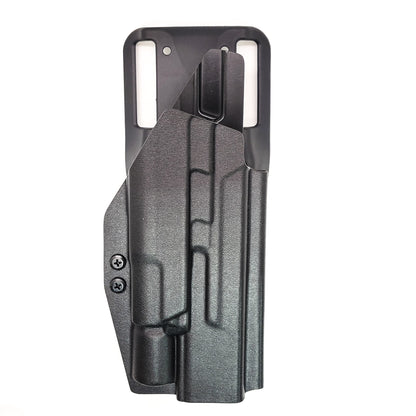 For the best OWB S&W Performance Center M&P 10MM M2.0 5.6" pistol & Surefire X300U-A or B, X300T-A or B Duty & Competition Holster shop Four Brothers Holsters. 