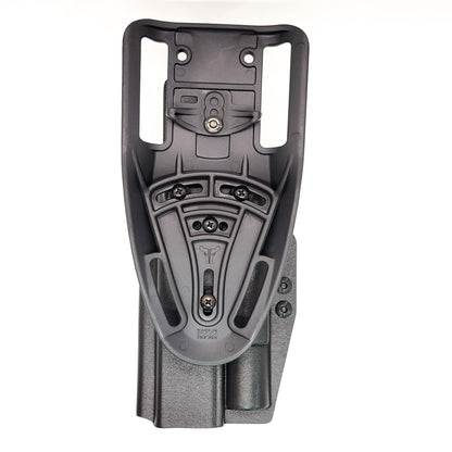 For the best OWB S&W Performance Center M&P 10MM M2.0 5.6" pistol & Surefire X300U-A or B, X300T-A or B Duty & Competition Holster shop Four Brothers Holsters. 