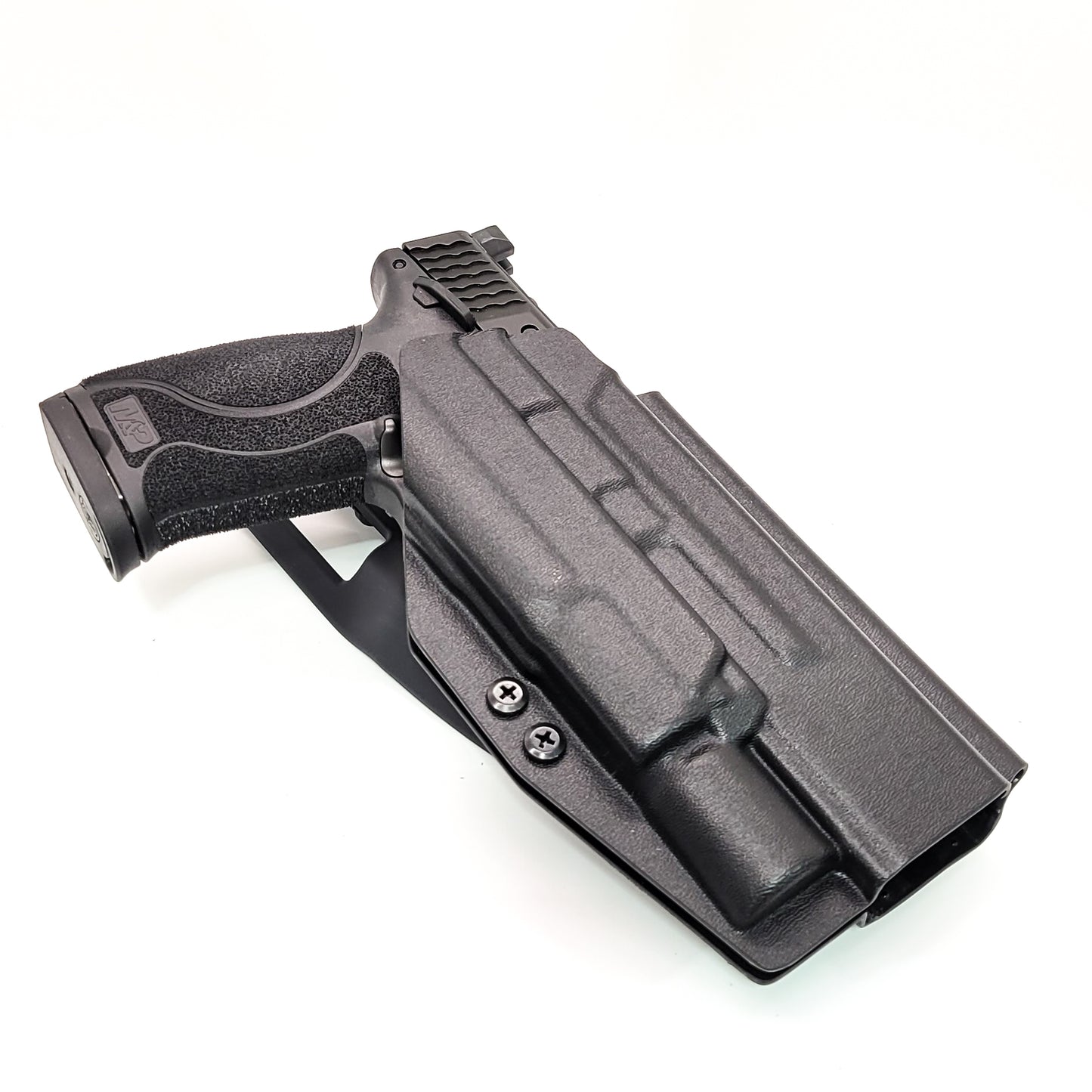 For the best OWB S&W Performance Center M&P 10MM M2.0 5.6" pistol & Surefire X300U-A or B, X300T-A or B Duty & Competition Holster shop Four Brothers Holsters. 