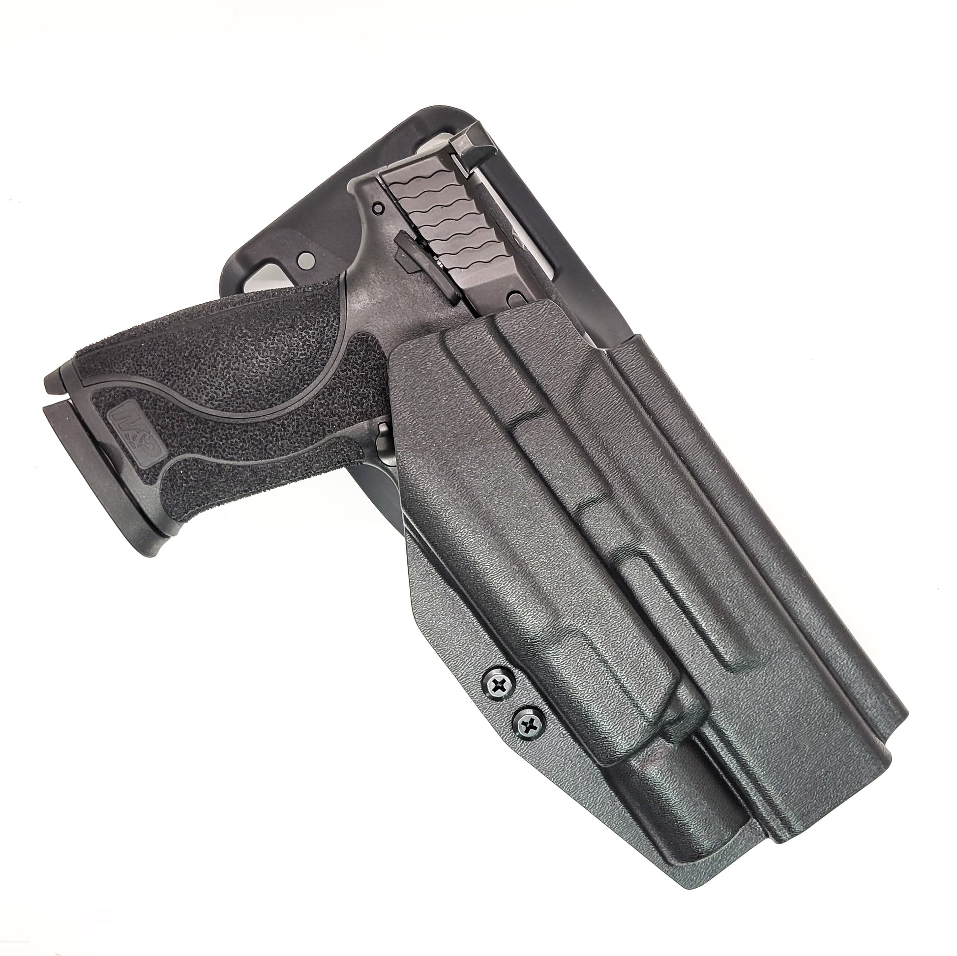 For the best OWB S&W Performance Center M&P 10MM M2.0 5.6" pistol & Surefire X300U-A or B, X300T-A or B Duty & Competition Holster shop Four Brothers Holsters. 