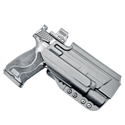 Outside Waistband Holster for the Smith & Wesson M&P 5.6 10MM M2.0 & X300U light with a 4BROS 1.5" belt slide in  black.